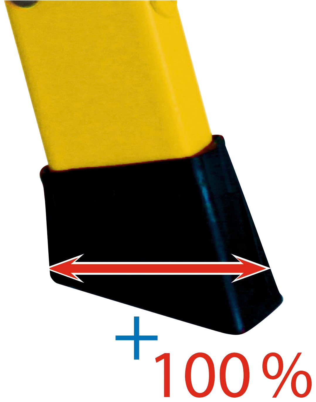 KRAUSE Trittleiter »Treppy Plusline gelb«, Aluminium, 1x1 Stufen, Arbeitshöhe ca. 220 cm