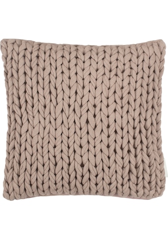 TOM TAILOR Dekokissen »Knit«, (1 St.), mit gemütlichem groben Strickdessin kaufen