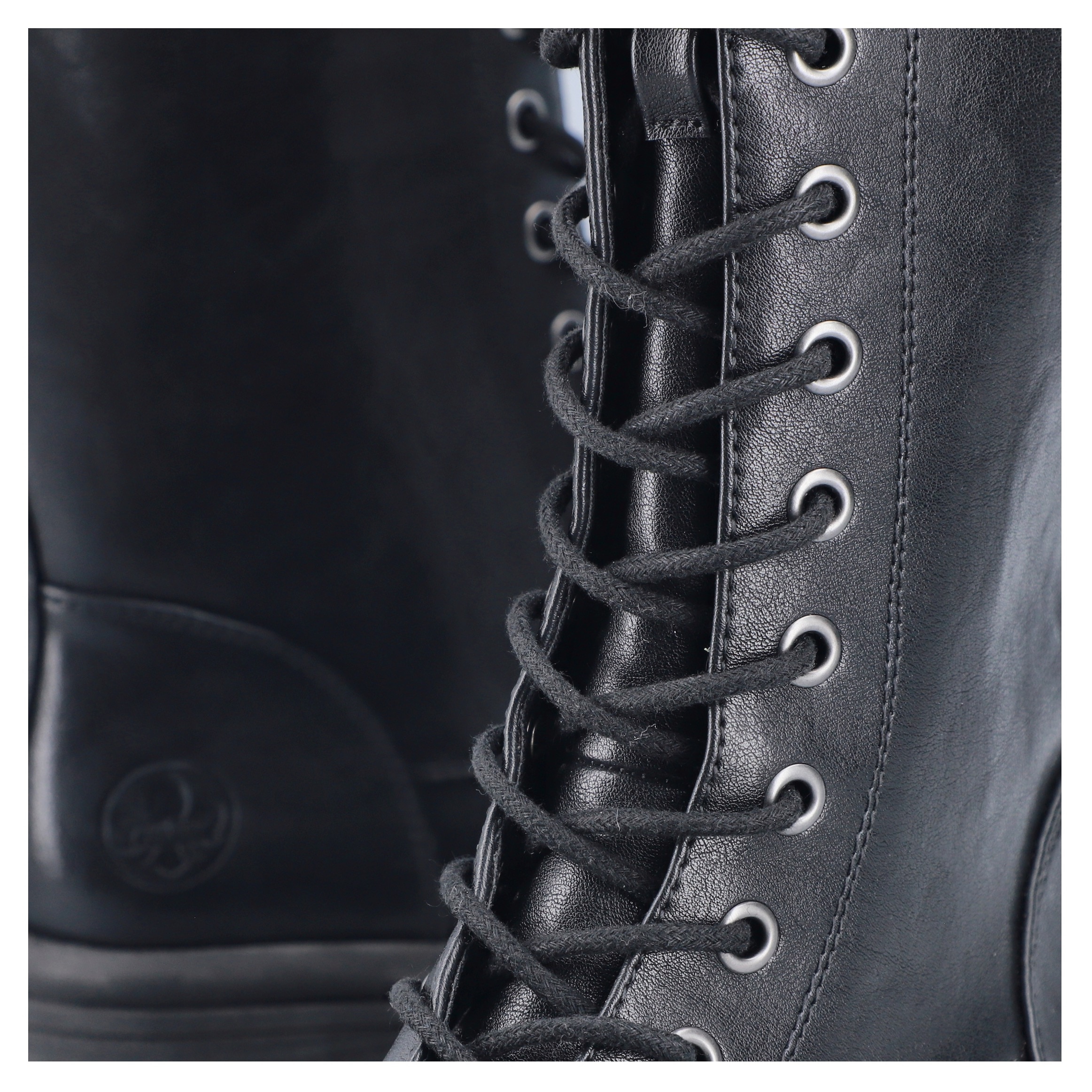 Rieker Schnürstiefel  Schnürboots mit Reißverschluss und robuster Profilsohle