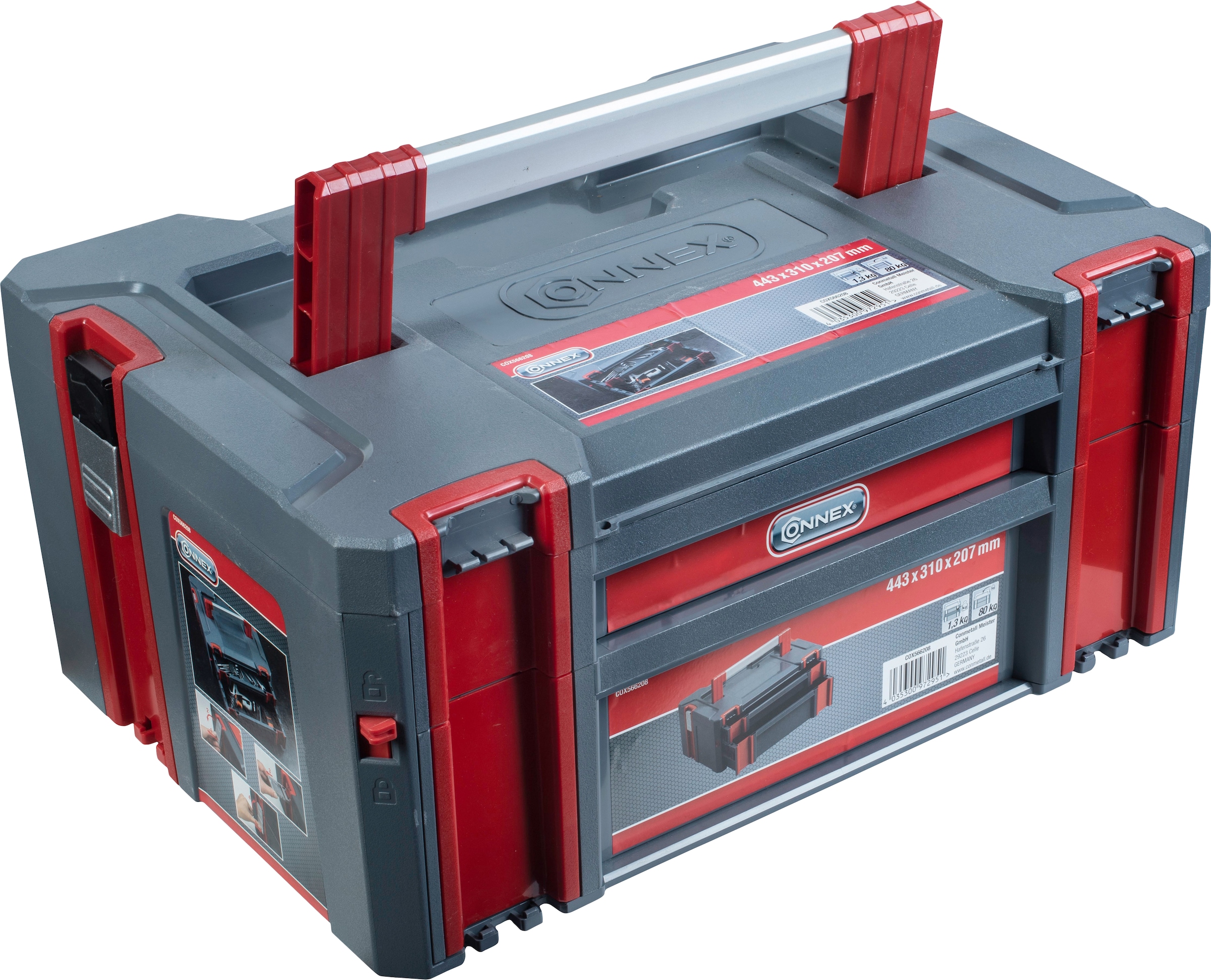 erweiterbares robustem 80 13,5 Volumen online Jahren - Schubladen - Connex mit XXL Kunststoff Tragfähigkeit«, Stapelbar - »zwei Liter Garantie - Stapelbox | 3 kaufen kg System