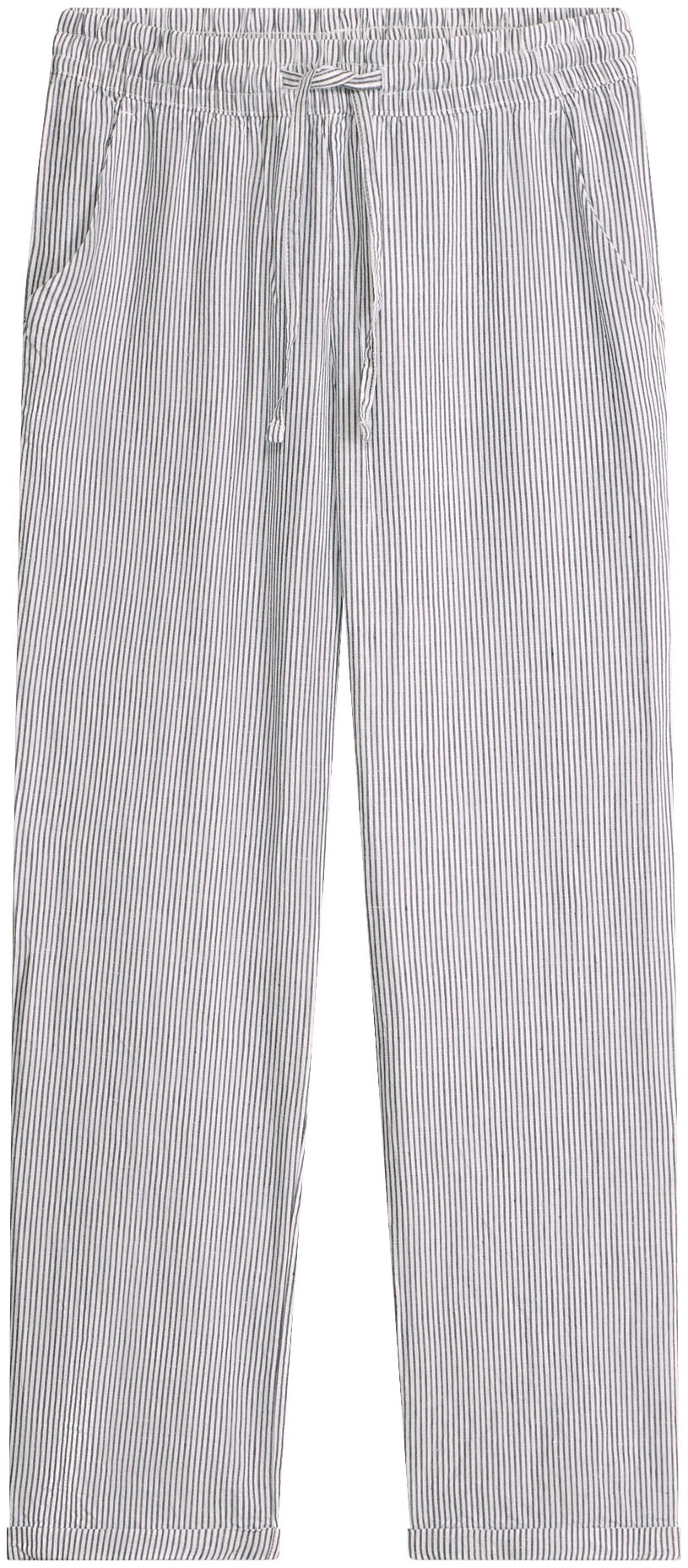 bonprix Leinenhose  aus Leinen und Lyocell, mit Elastik-Bündchen, Regular Fit