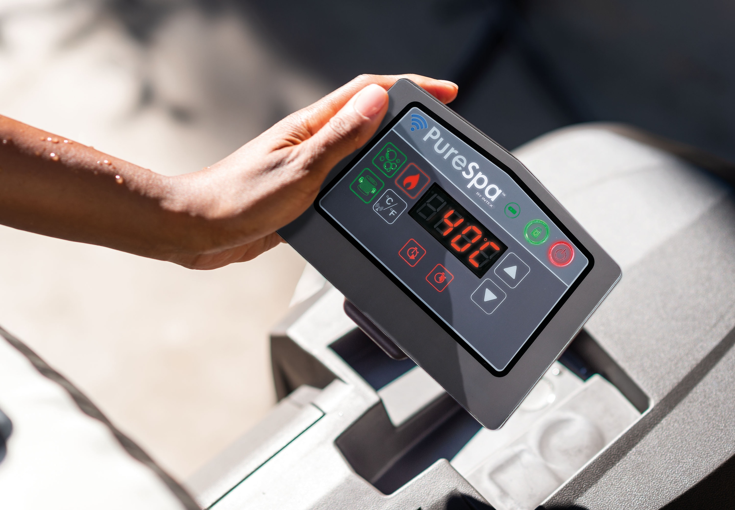 Intex Whirlpool »Greywood Deluxe« 145 cm Durchmesser