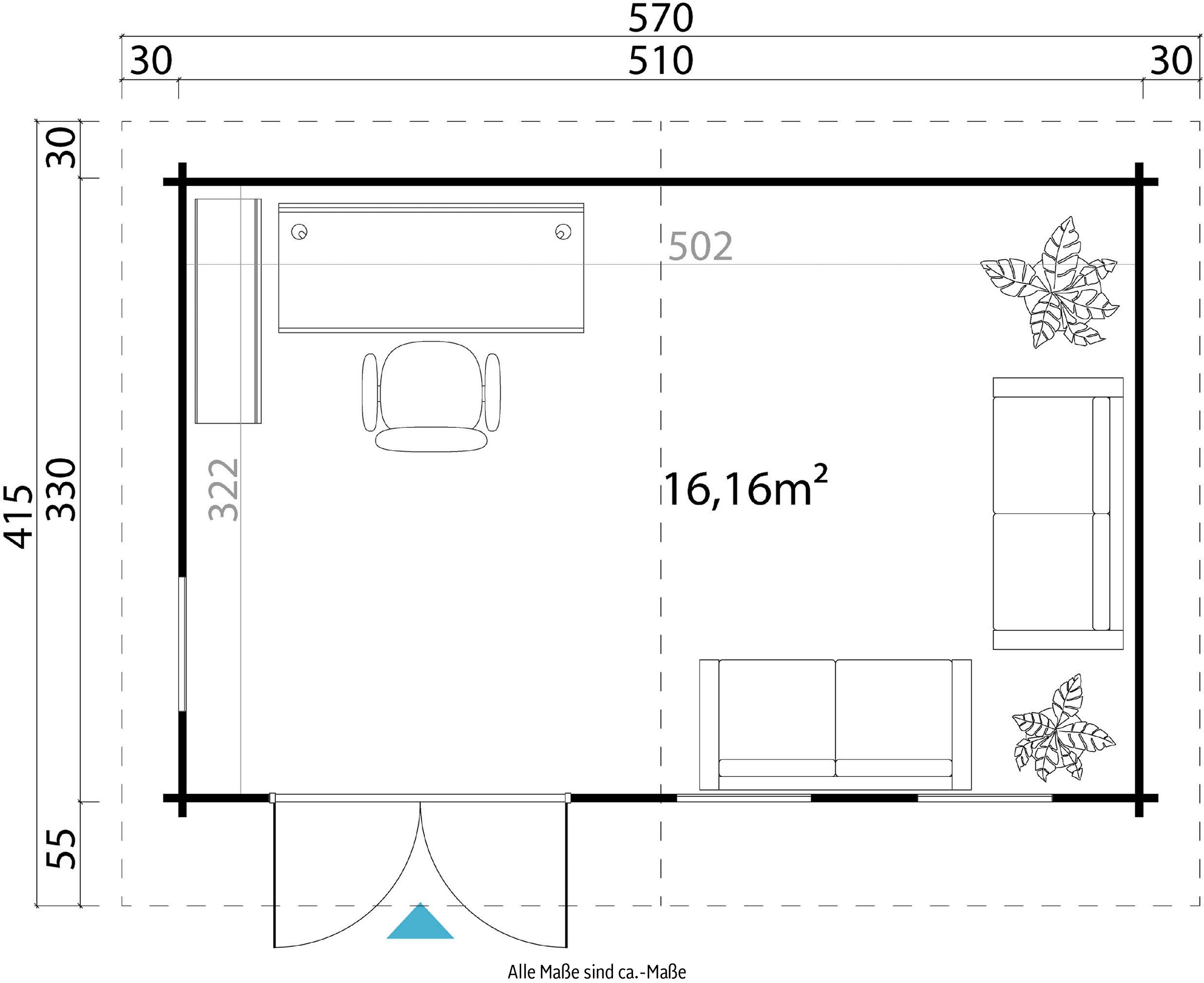 LASITA MAJA Gartenhaus »BARUDA«, (Set, inkl. Fussbodenbretter zum verlegen)