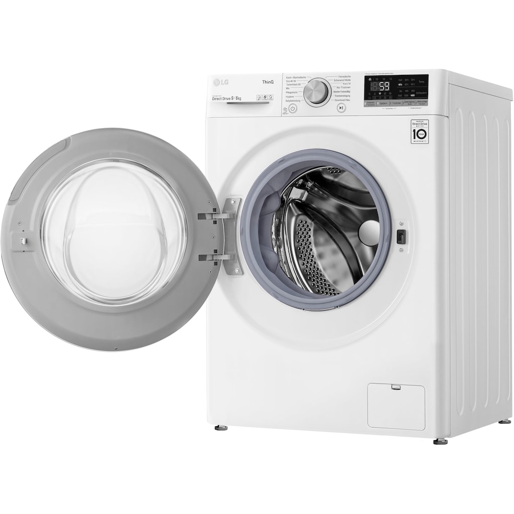 LG Waschtrockner »V5WD96TW0«, AquaLock® Vollwasserschutz