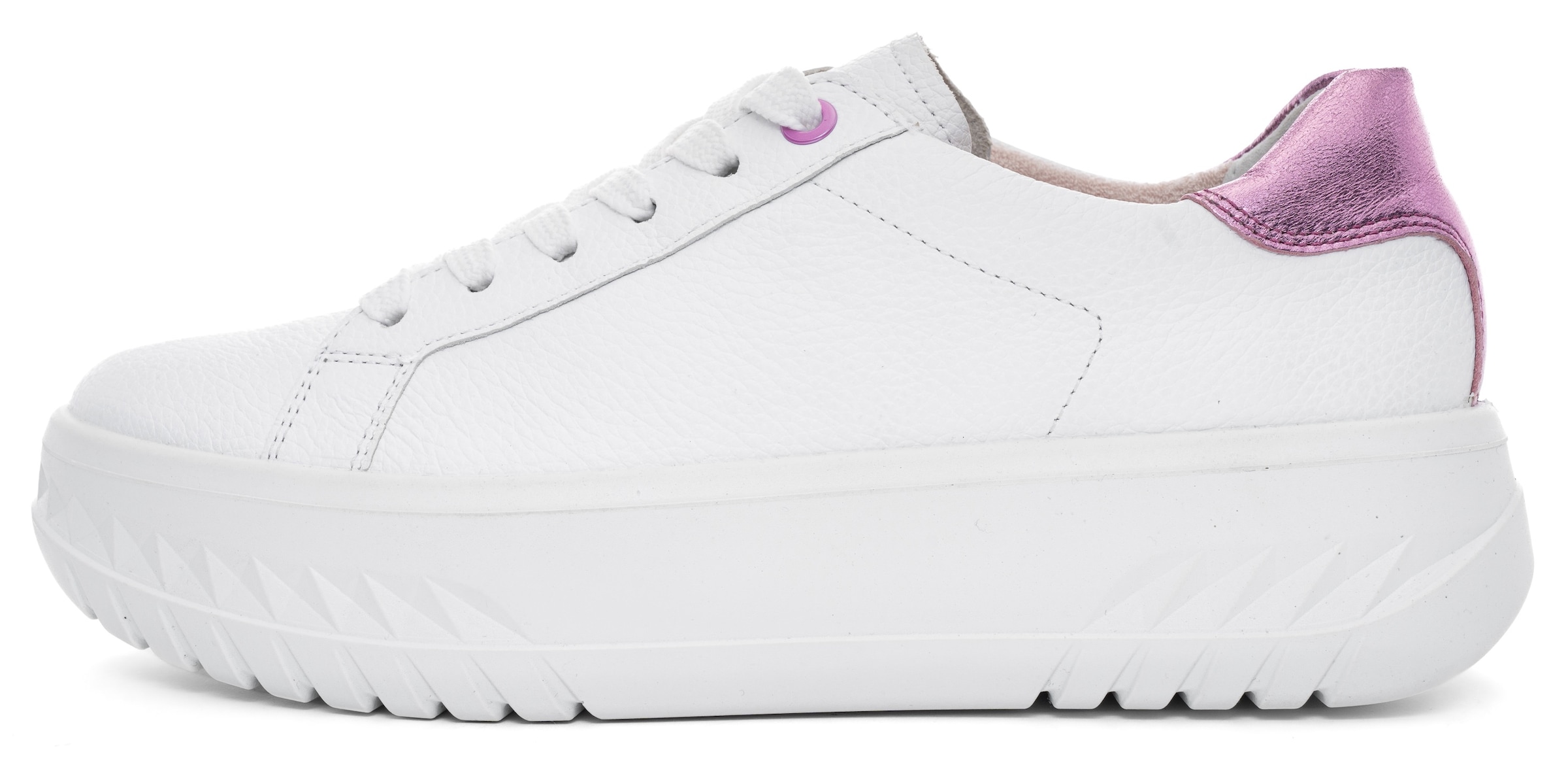 Ara Plateausneaker »MONACO«, Plateausneaker, Schnürschuh im Metallic Look, H-Weite