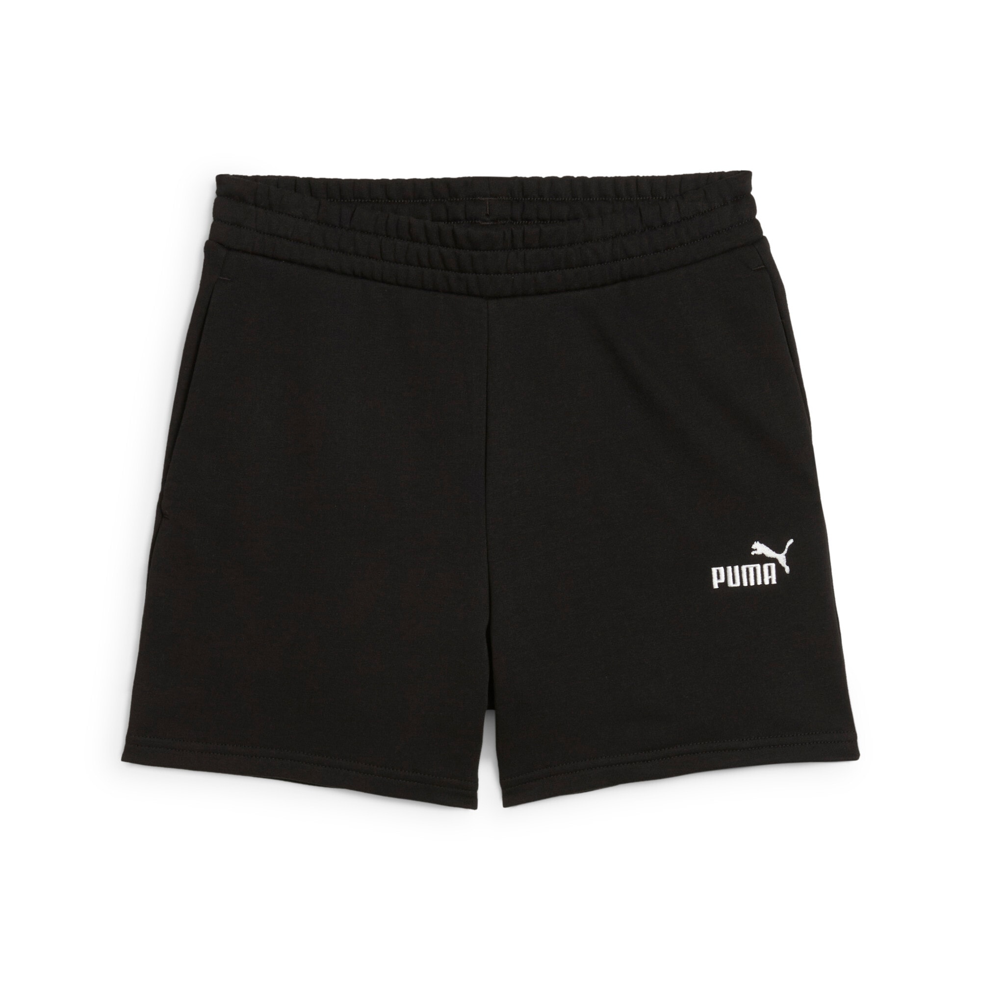 PUMA Trainingsshorts »ESS SMALL NO. 1 LOGO 5'' HIGH-WAIST SHORTS TR«  mit Eingrifftaschen, mit innenliegendem Kordelzug