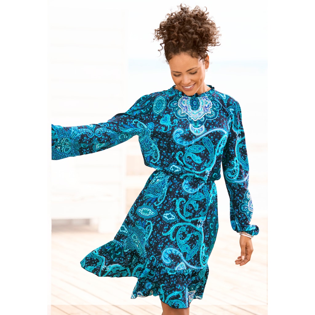 Vivance Druckkleid aus gewebter Viskose CB7195 Vivance Druckkleid aus gewebter Viskose CB7195