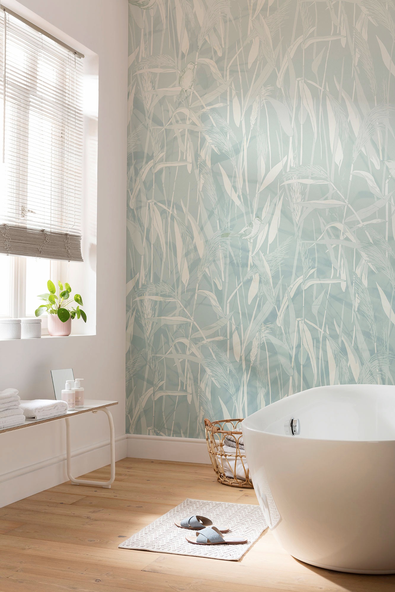 Komar Vliestapete »Digitaldruck Vlies - Reed - Größe 300 x 250 cm«, bedruckt, Wohnzimmer, Schlafzimmer