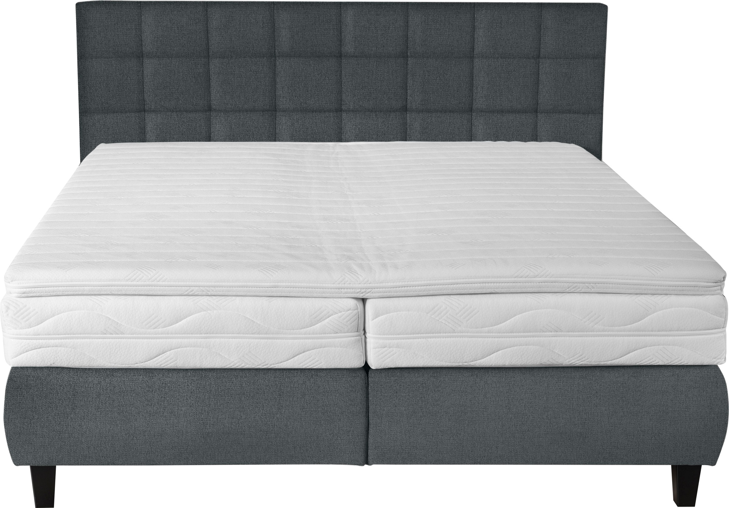 alina Boxspringbett »Edera«, Doppelbett wahlweise mit Topper, Liegefläche 180x200 cm, mit Steppung