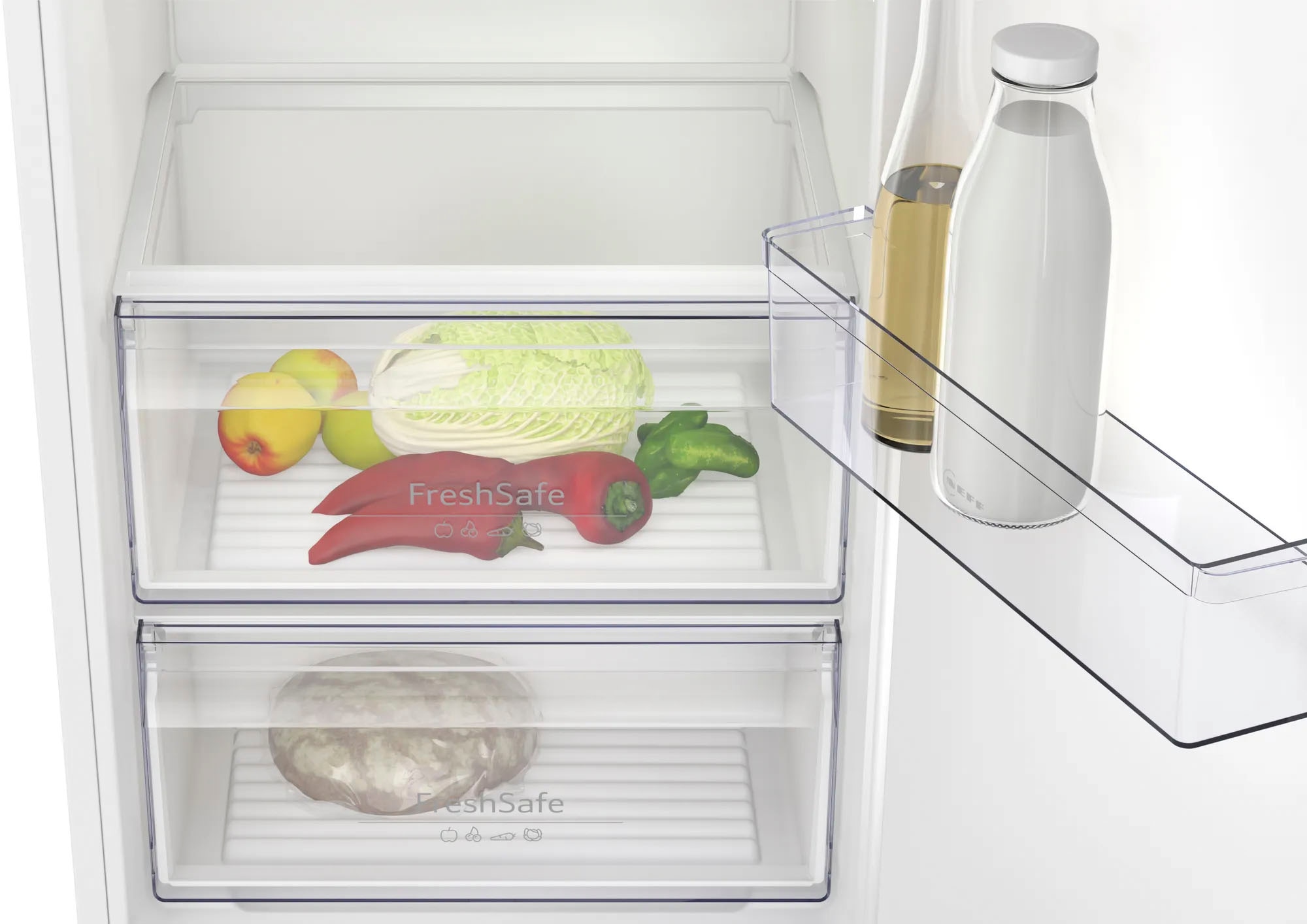 NEFF Einbaukühlschrank »KI1811SE0«, KI1811SE0, 177,2 cm hoch, 54,1 cm breit, Fresh Safe: Schublade für flexible Lagerung von Obst & Gemüse
