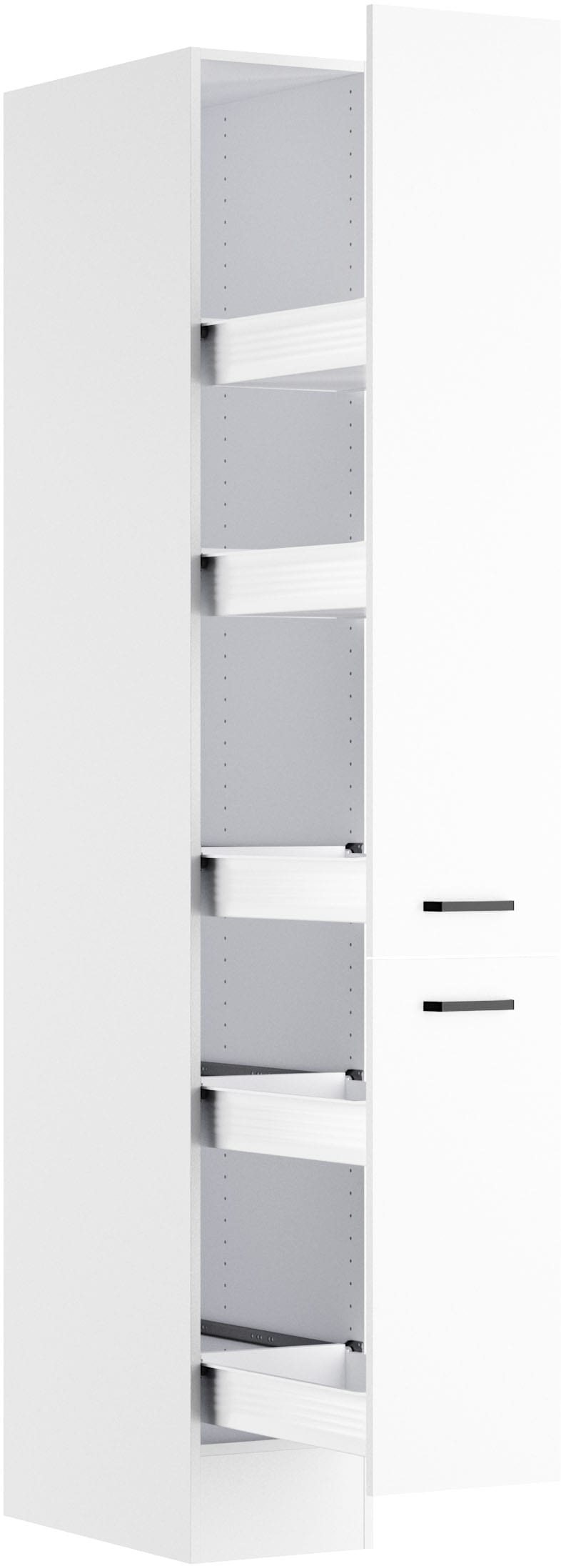 OPTIFIT Apothekerschrank »OPTImulti« Breite 30 cm, mit 2 Auszügen und 5 Ablagen, Metallgriffe