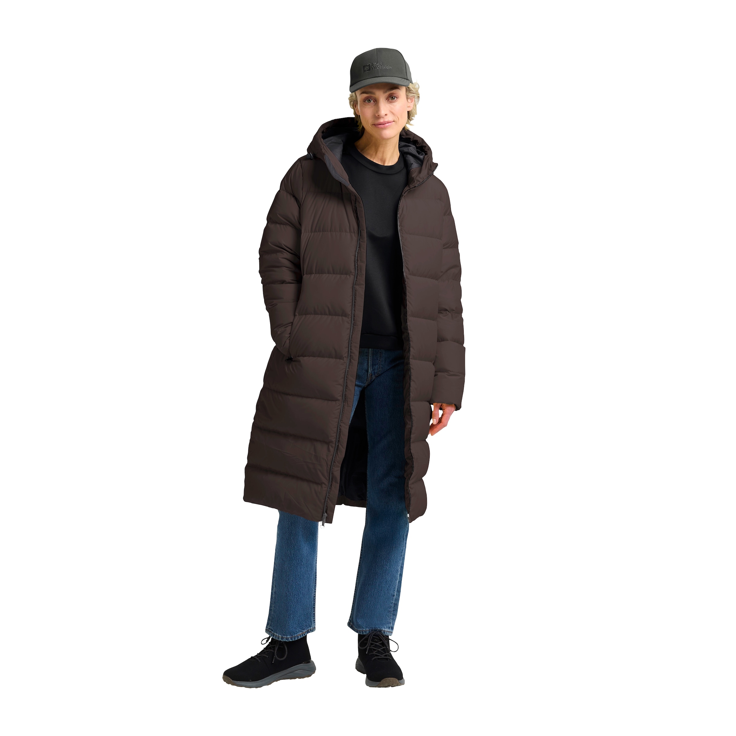 Jack Wolfskin Daunenmantel »FROZEN PALACE COAT W«, Wärmend, winddicht, Daunenjacke