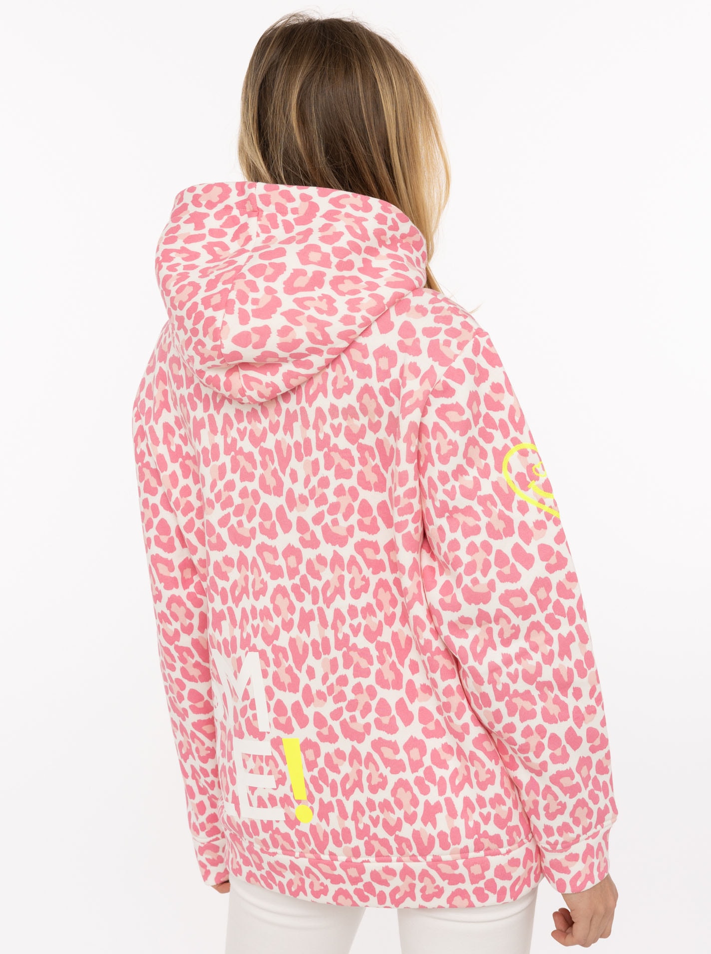 Zwillingsherz Hoodie »"Alissa Leo AOP"«, mit SMILE Print, Kapuze, Leo Muster
