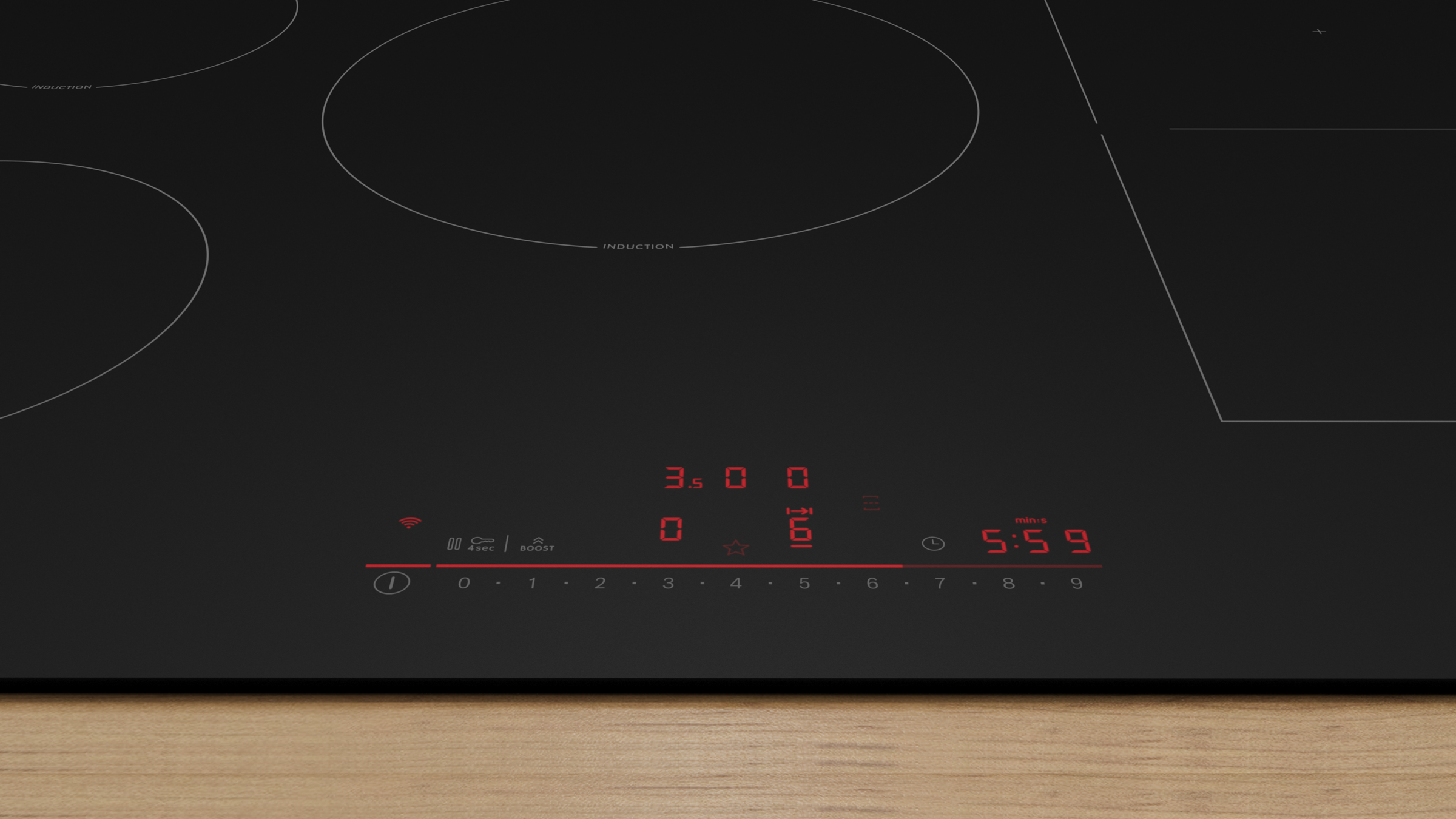 BOSCH Induktions-Kochfeld »PVW81CHB1E« Moderne matte Optik: 5x weniger sichtbare Kratzer