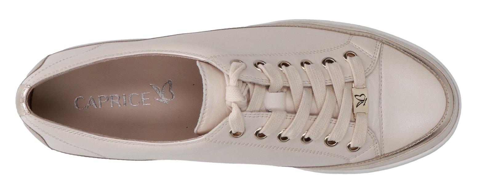 Caprice Plateausneaker, Freizeitschuh, Halbschuh, Schnürschuh mit gepolstertem Schaftrand