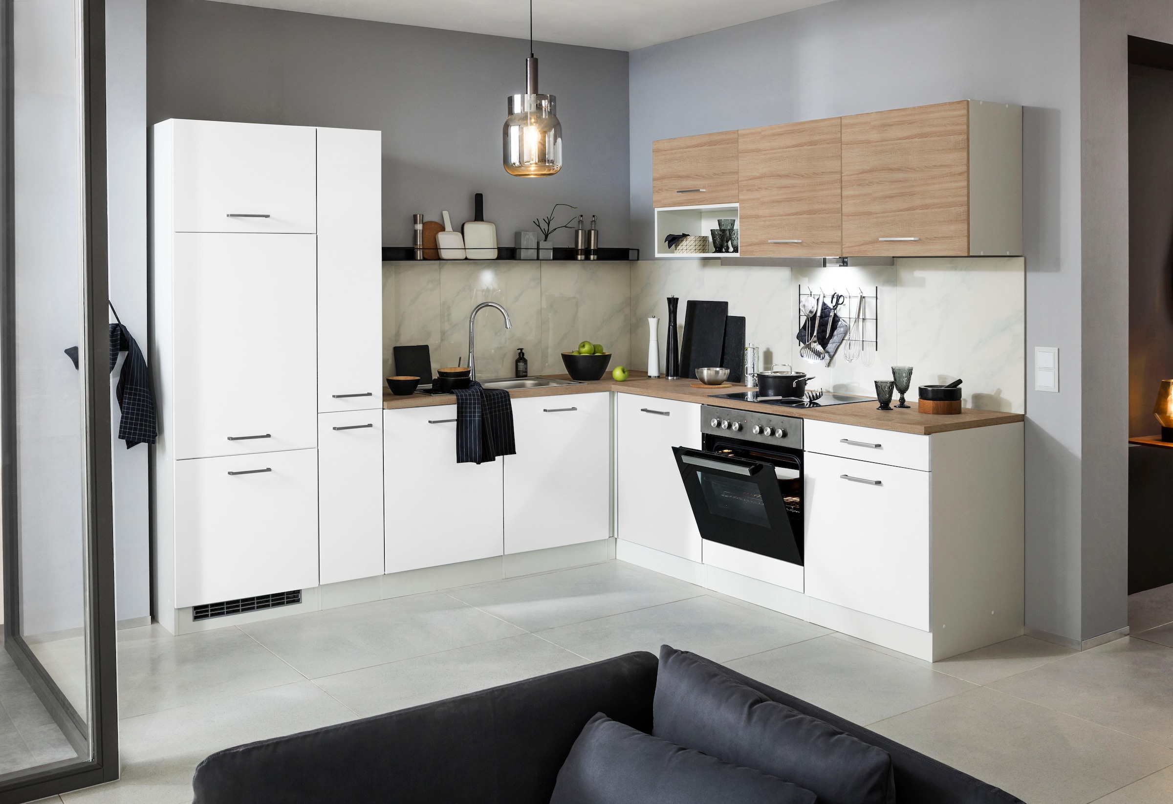 »Visby«, Kühlschrank Geschirrspüler MÖBEL x 240 240cm Winkelküche bestellen HELD Winkel E-Geräte, bequem inkl. u. mit