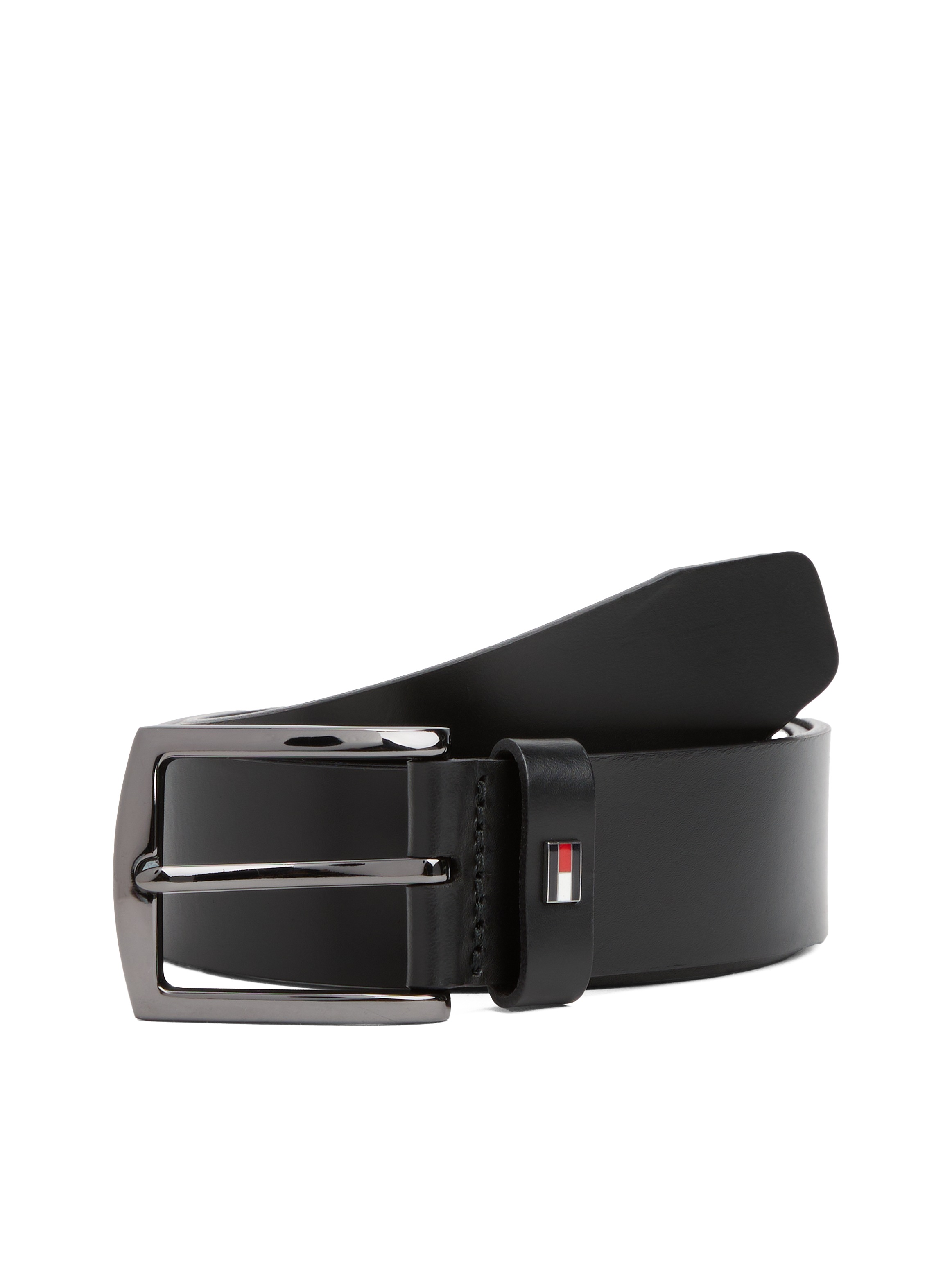 Tommy Hilfiger Ledergürtel »DENTON 3.5 EXT«, Einfachdornschließe, Metalllogo