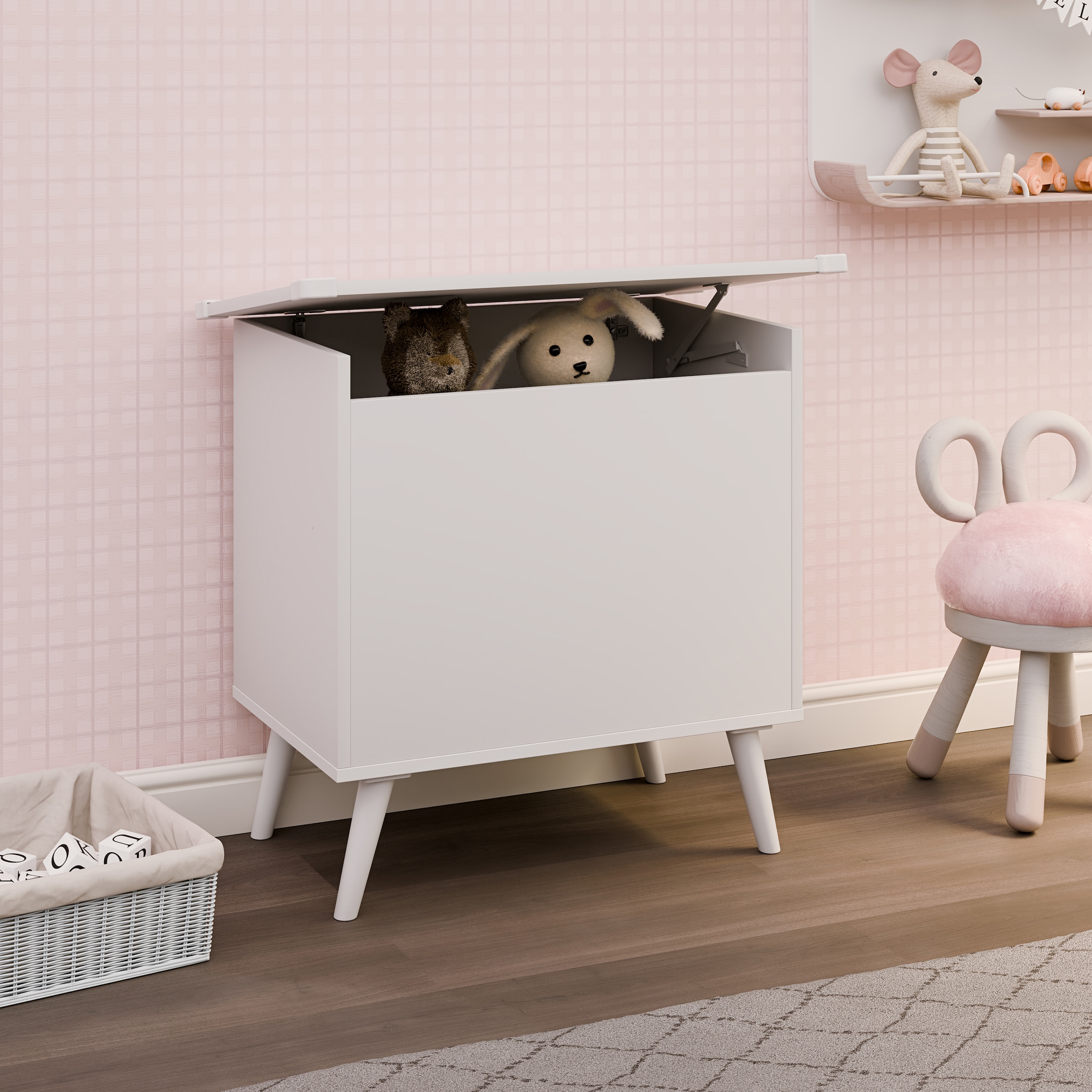 VCM Sitztruhe »Holz Sitztruhe Sitzbank Truhe Kiste Bosula L«