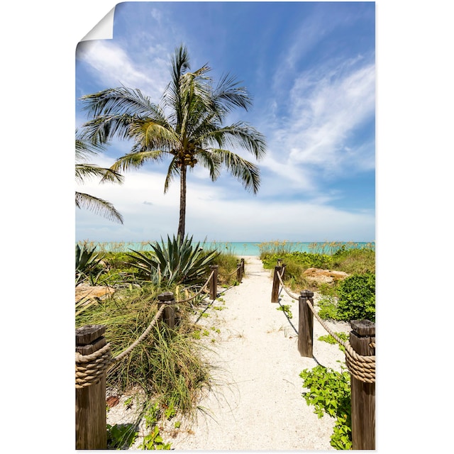 Artland Wandbild »Weg zum Strand II«, Strandbilder, (1 St.), als Alubild,  Leinwandbild, Wandaufkleber oder Poster in versch. Größen auf Rechnung  bestellen