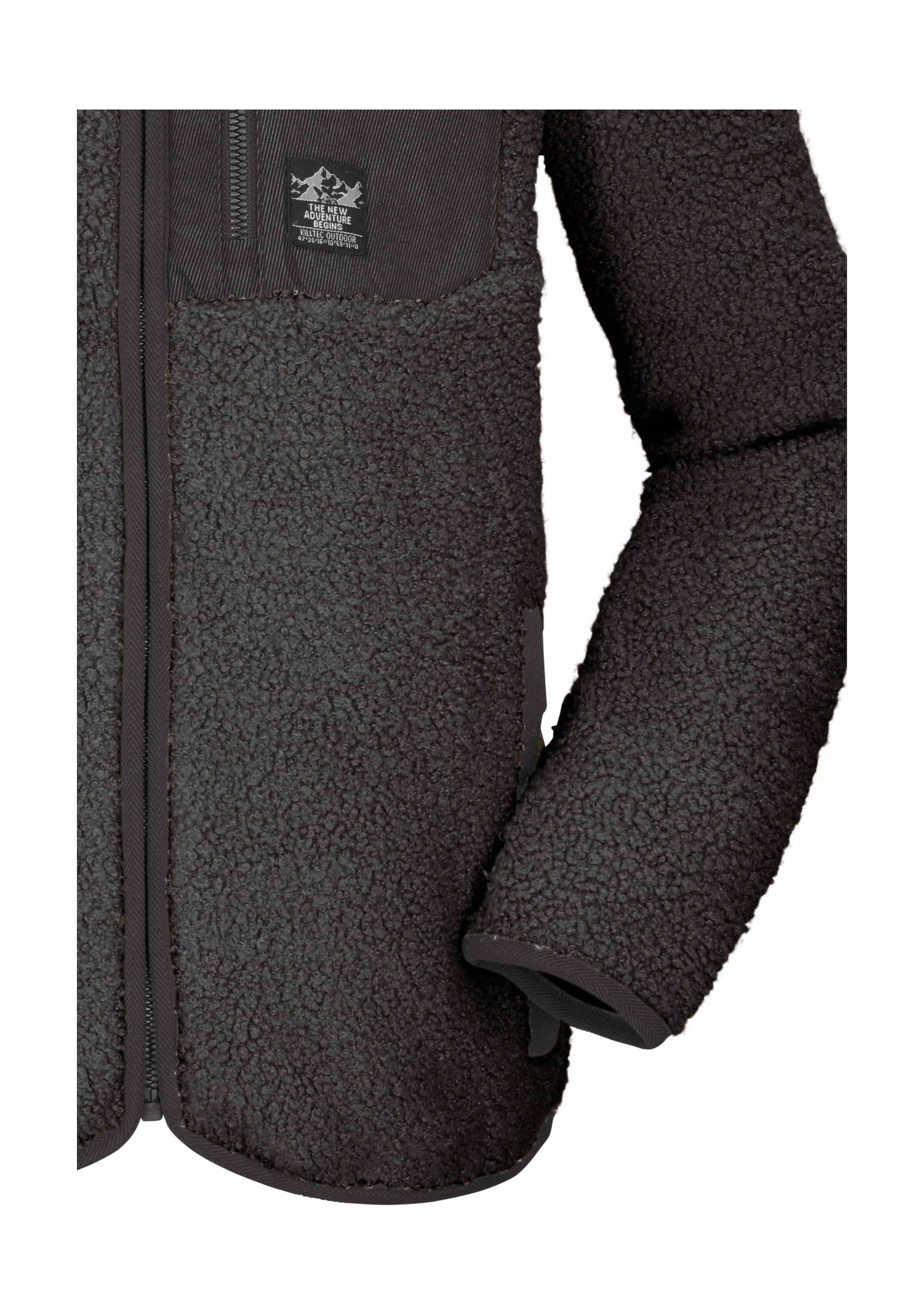 Killtec Fleecejacke »KOW 144 BYS FLC JCKT« Weiche Sherpa Fleecejacke mit Kinnschutz und Stauraum