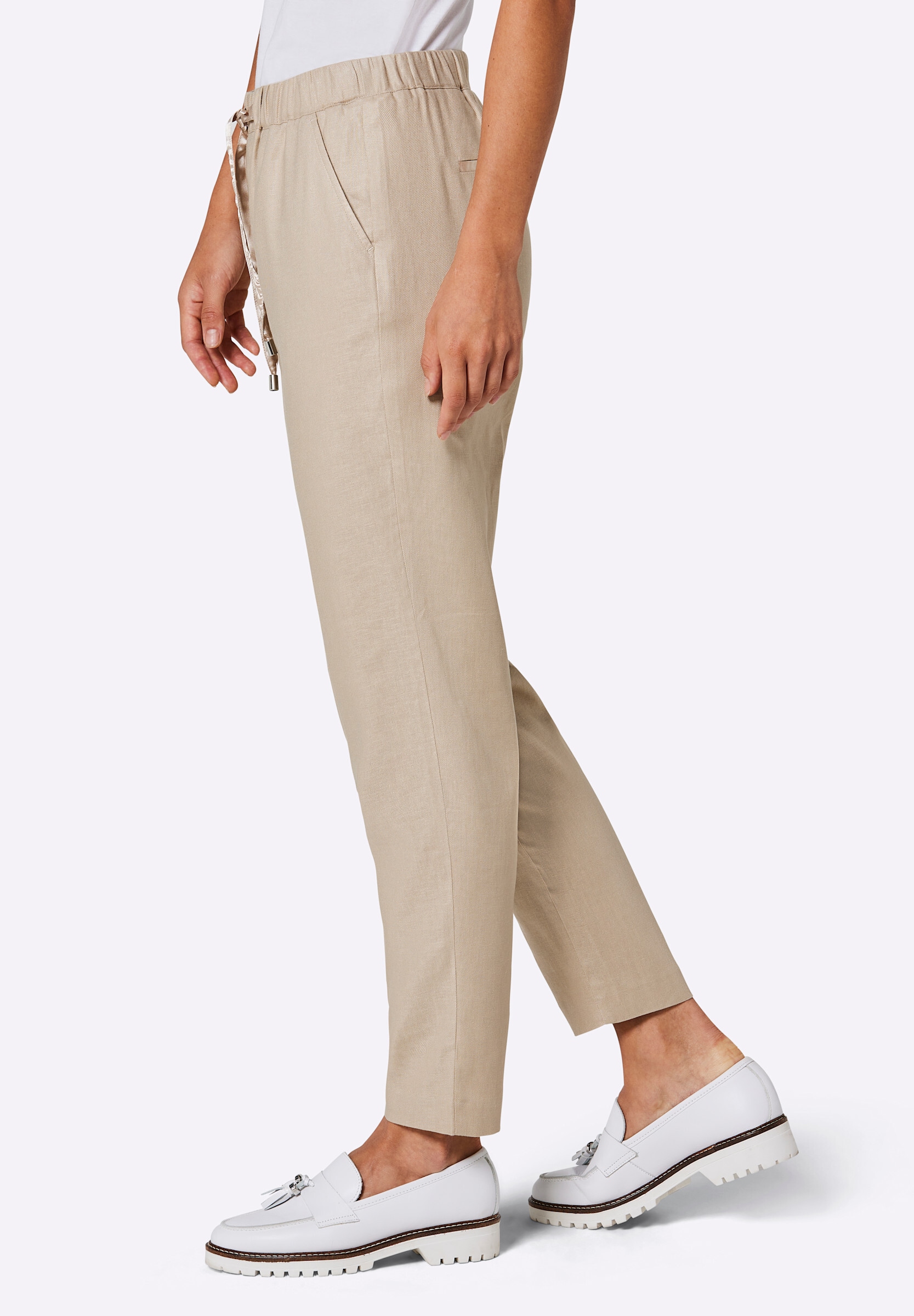 creation L Schlupfhose »Leinen-Viskose-Hose Leinenhose in Jogpant-Form«