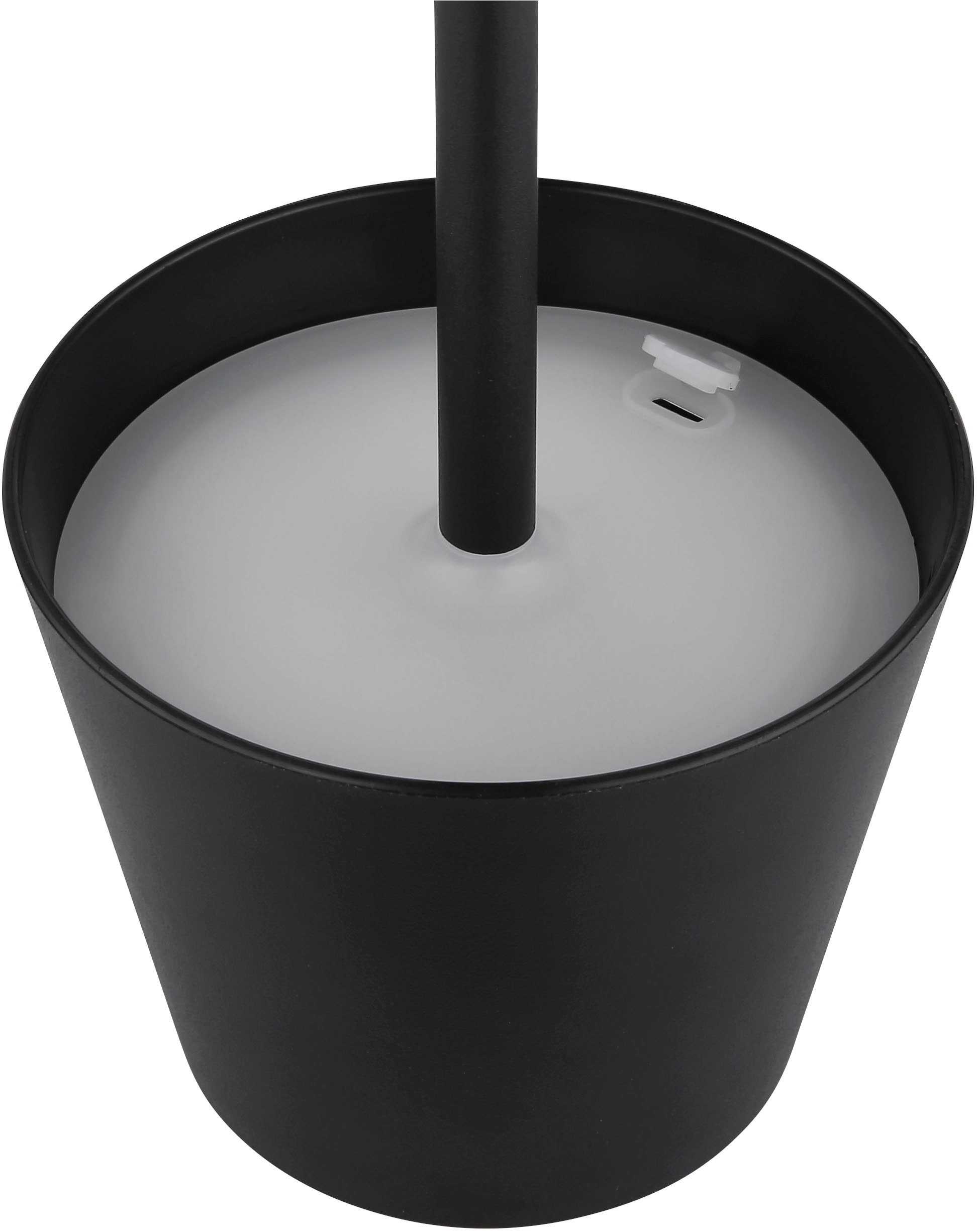 OTTO home LED Tischleuchte »Alennia Akkuleuchte inkl. Flaschenaufsatz« LED-Modul 1 Stk. warmweiß - kaltweiß stufenloser Touchdimmer, Farben fixierbar, USB-C, Akkulampe, CCT