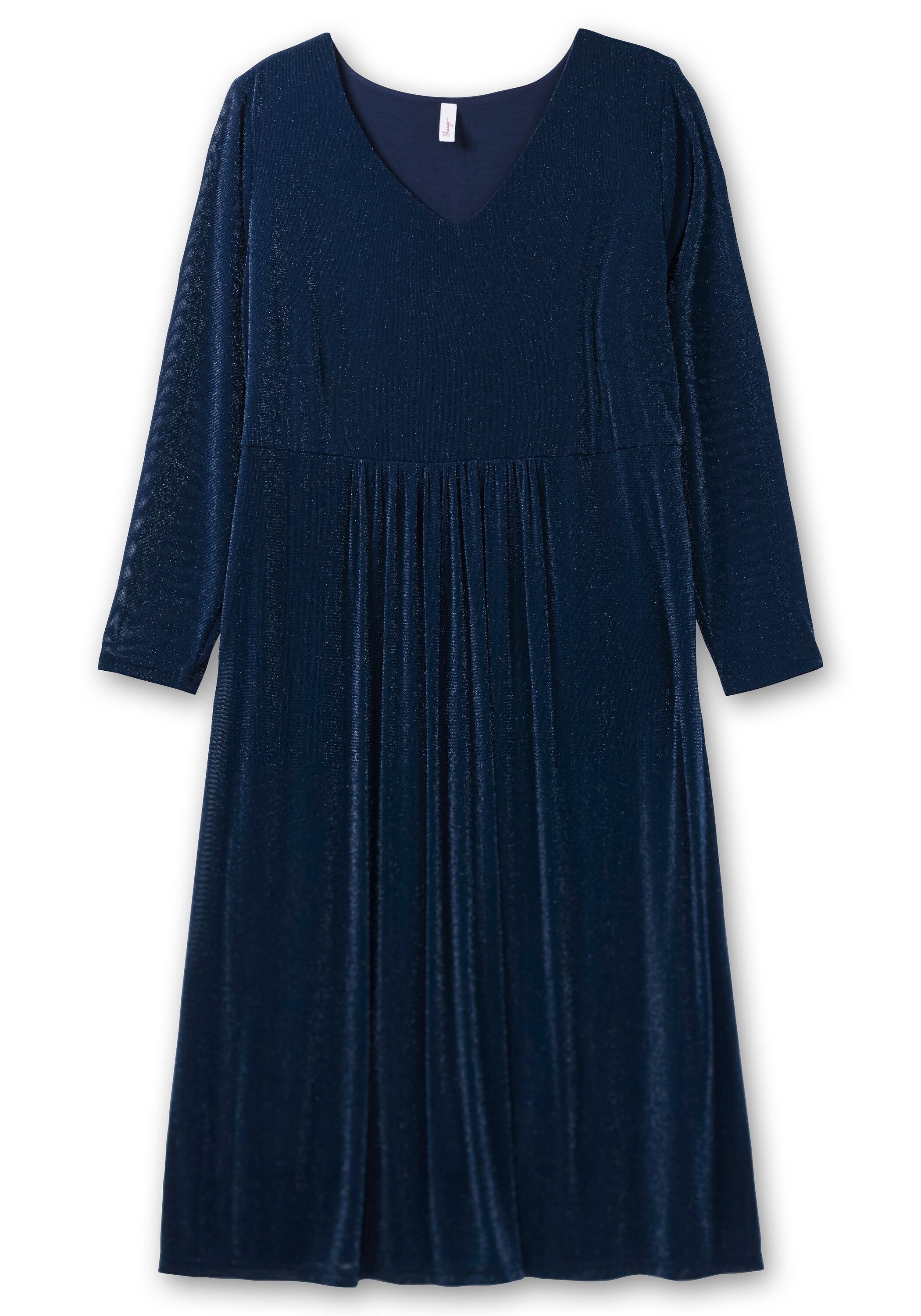 Sheego Partykleid »Abendkleid mit Mesh und Effektgarn«