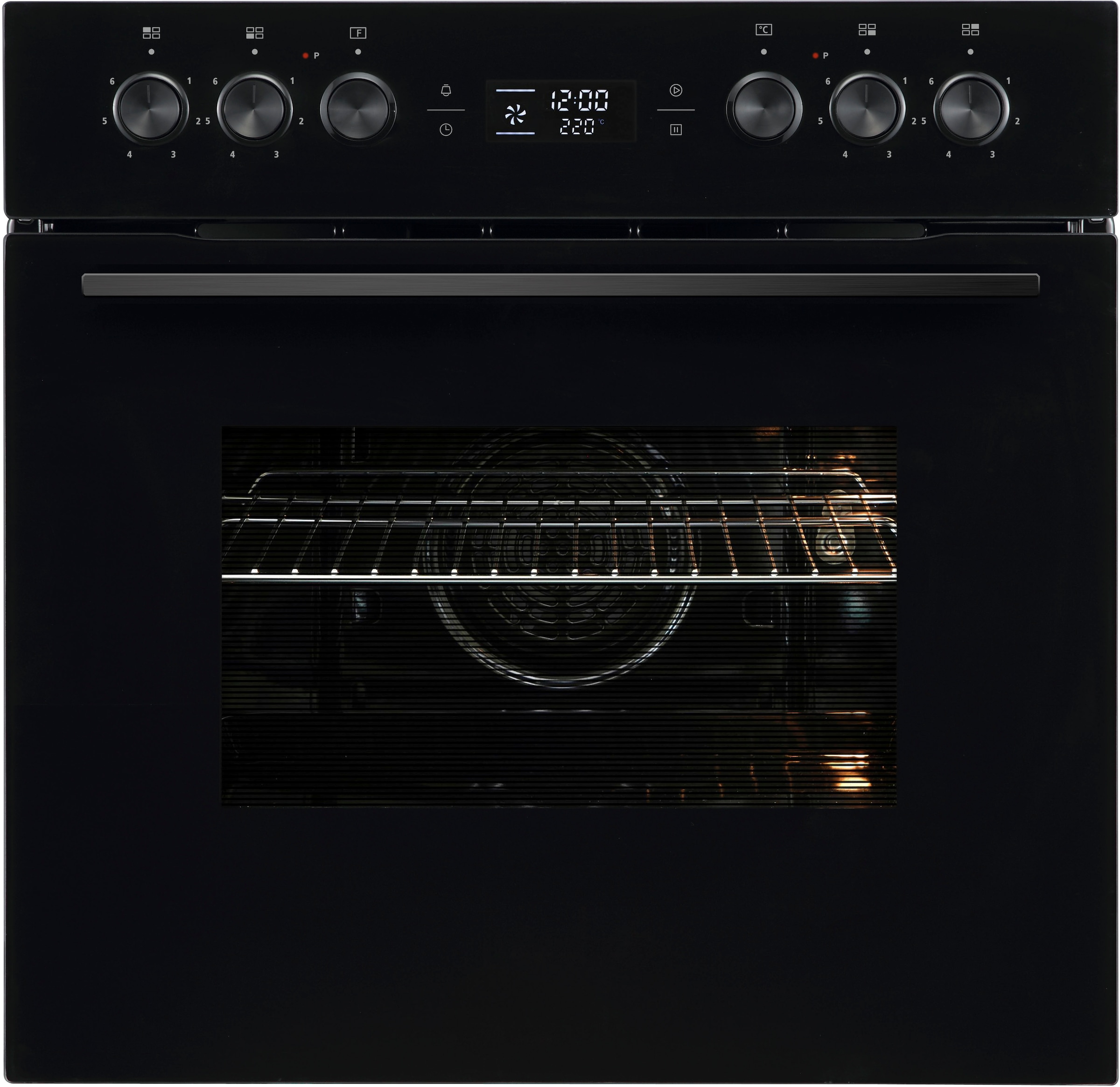 Hanseatic Elektro-Herd-Set »HB70AB+HC46CB« Dampfreinigungsfunktion erleichtert dir die Pflege des Backofens