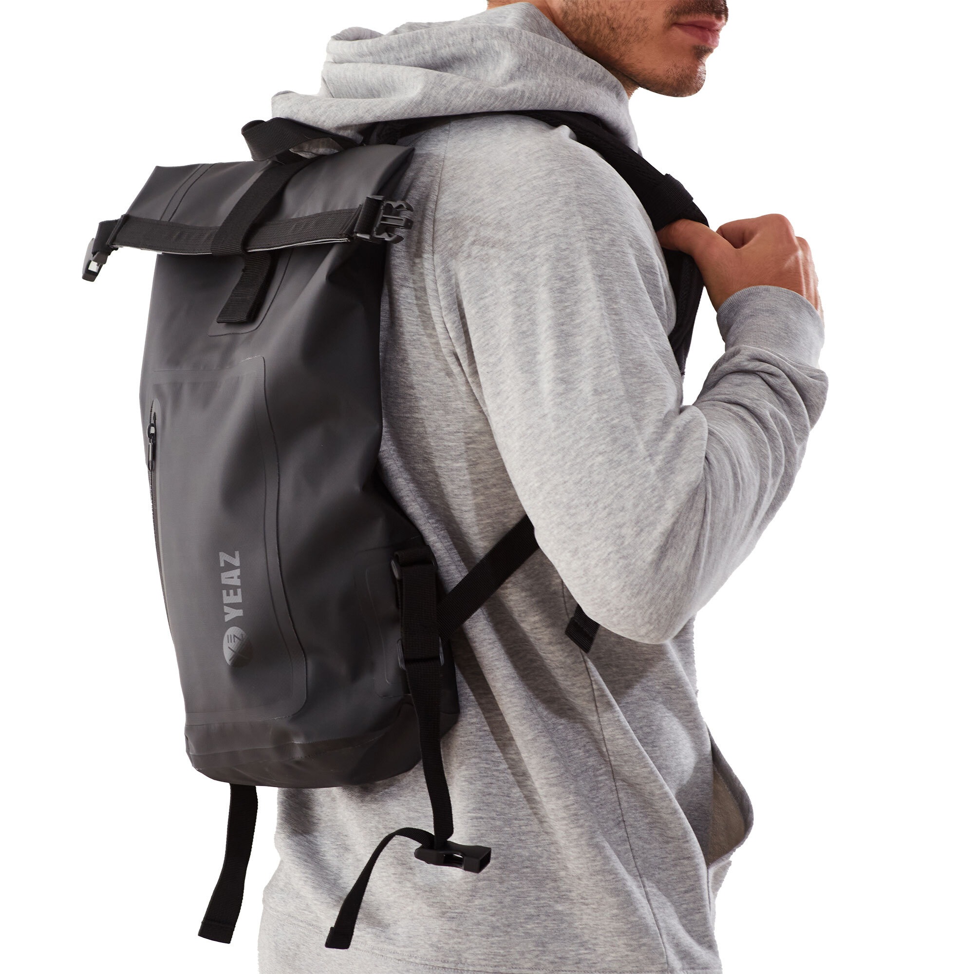 YEAZ Rucksack »Wasserfester Rucksack weißes Logo STOCKHOLM«