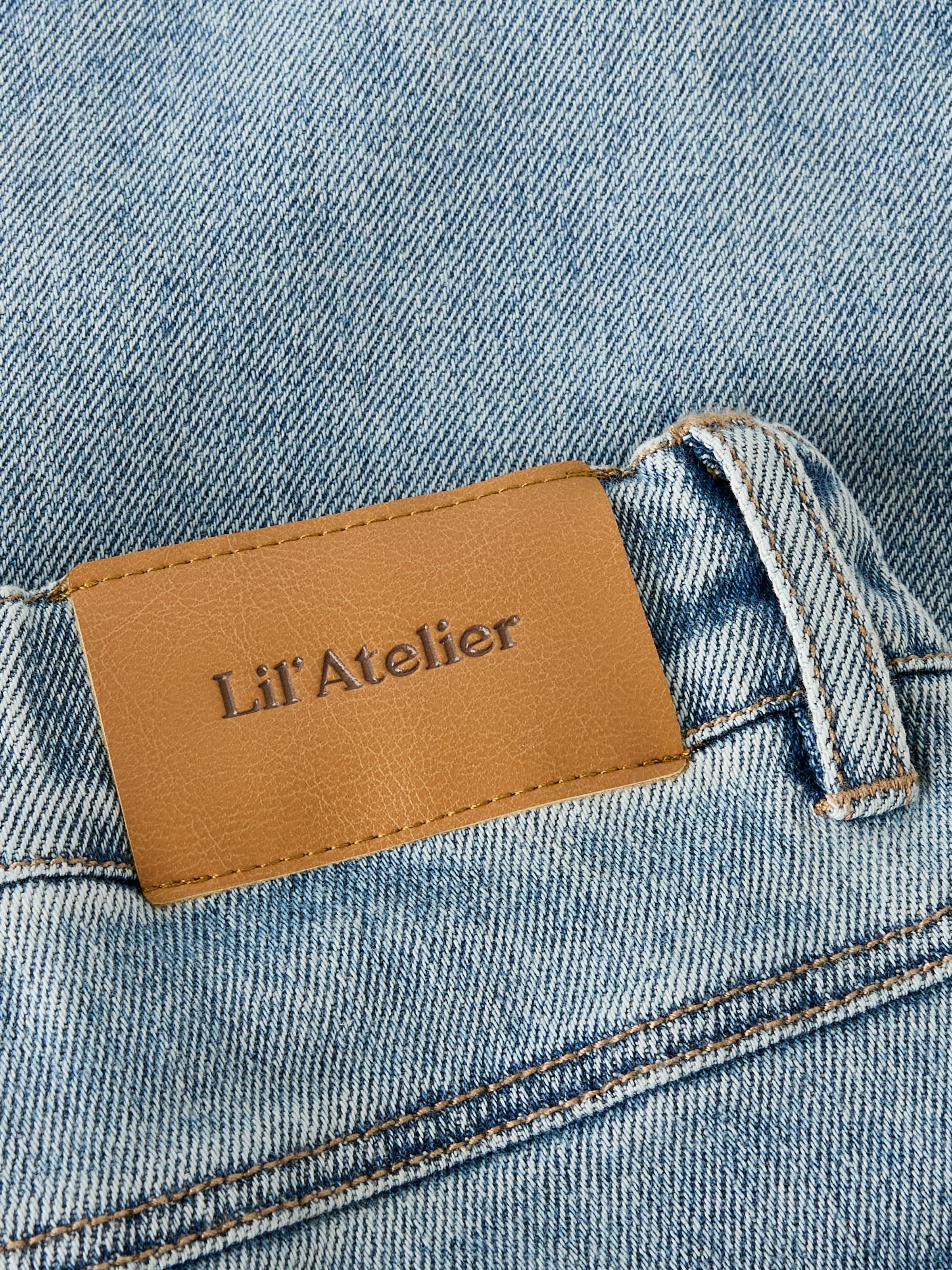 Lil' Atelier Loose-fit-Jeans »NMNDARLEE LOOSE JEANS 4410-SE LIL NOOS« Baumwollmischung, starke Abnutzungserscheinungen