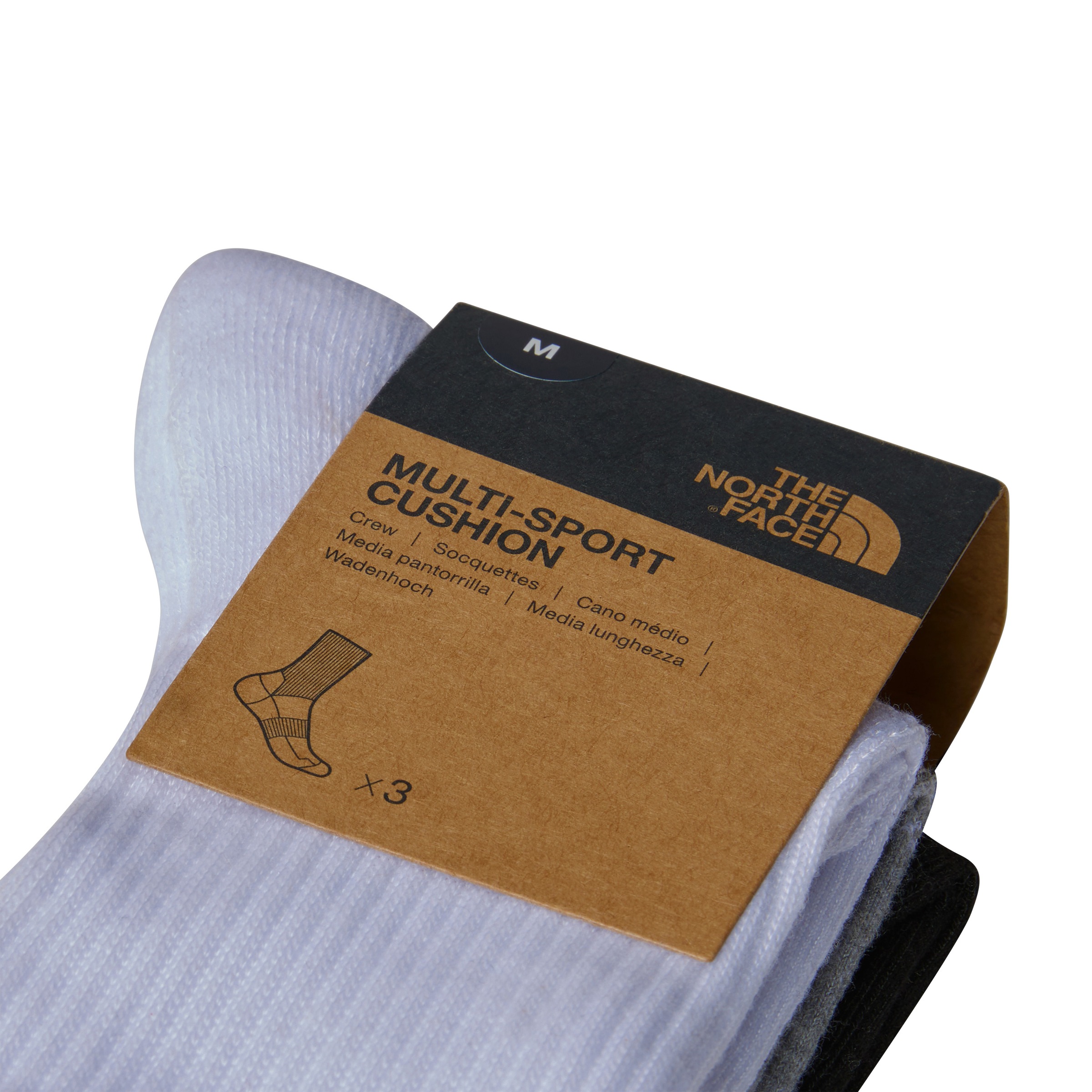 The North Face Sportsocken »MULTI SPORT CUSH CREW SOCK 3P«, (3 Paar)