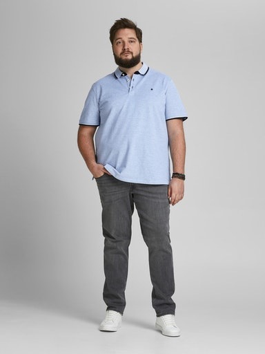 Jack & Jones PlusSize Poloshirt »JJEPAULOS POLO SS NOOS PLS«, mit Logo Stickerei