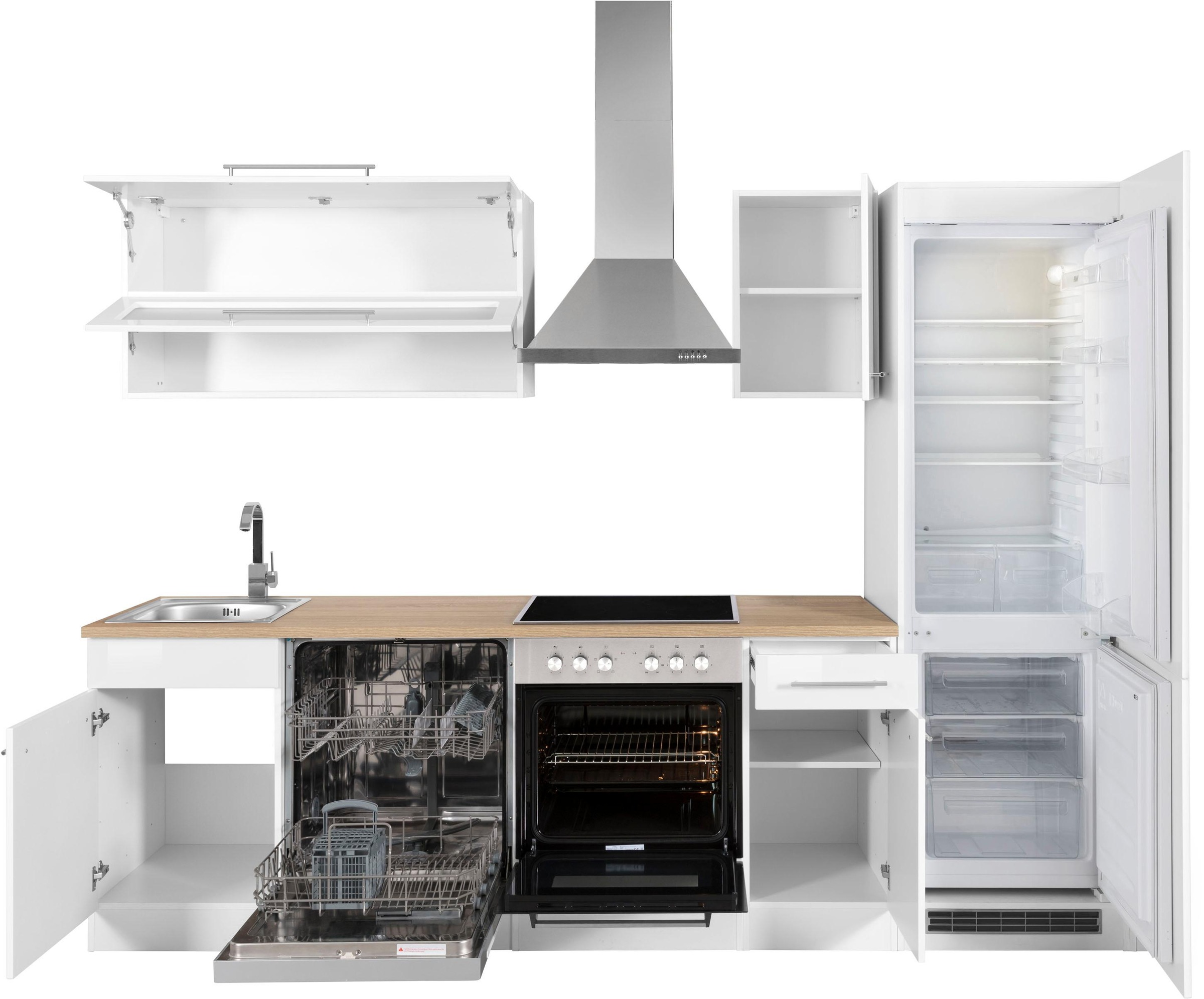 KOCHSTATION Küchenzeile »KS-Eton«, ohne E-Geräte, Breite 270 cm