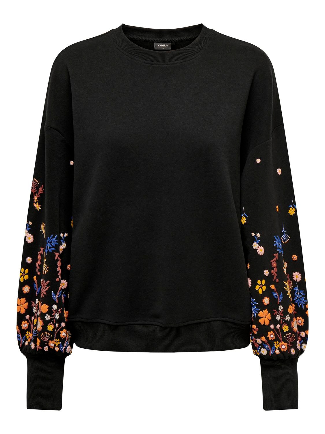 ONLY Sweatshirt »ONLBROOKE L/S O-NECK FLOWER SWT«