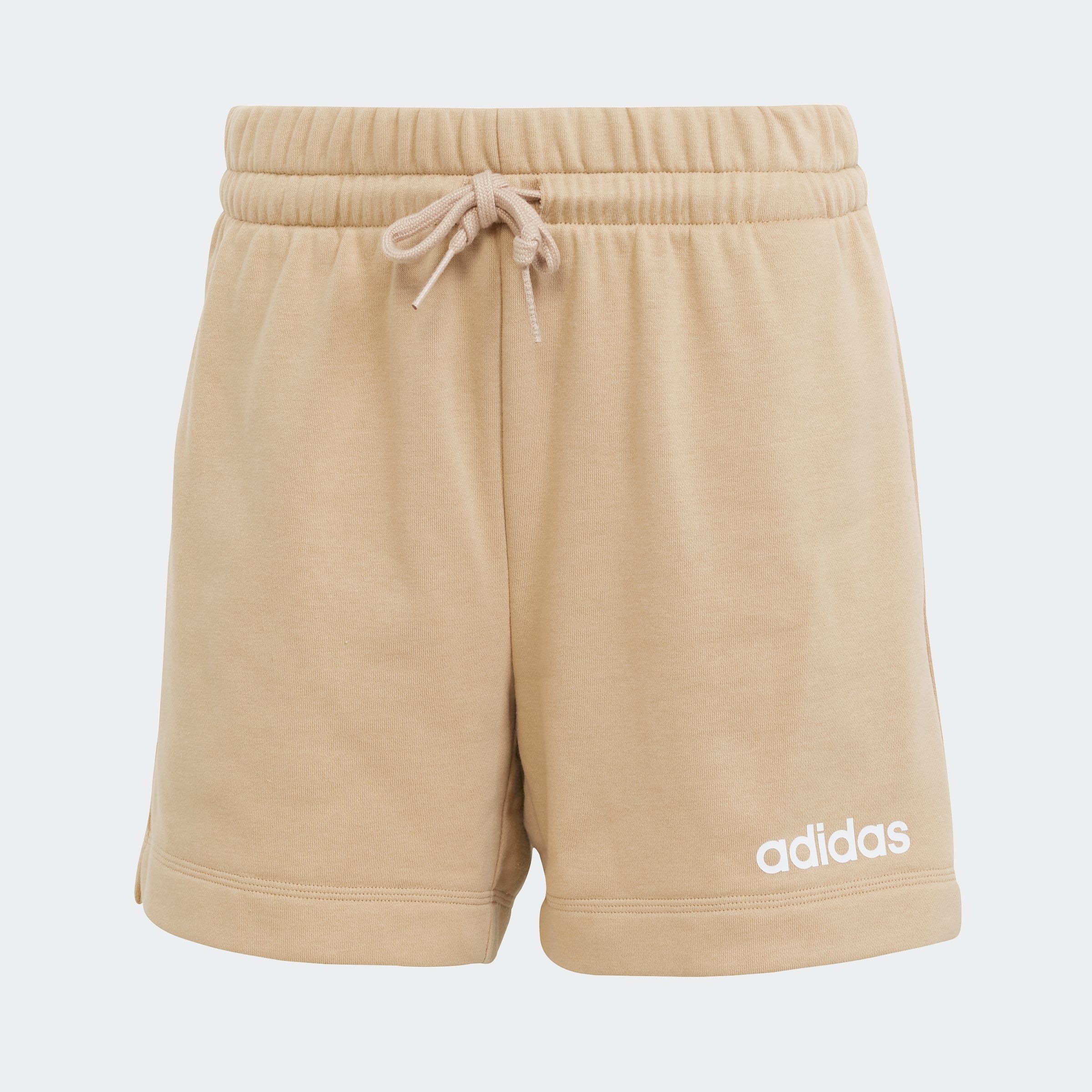 adidas Sportswear Shorts »W LIN FT SHO«, (1 tlg.), Mitelhoher Bund mit Kordelzug, aus weichem French Terry