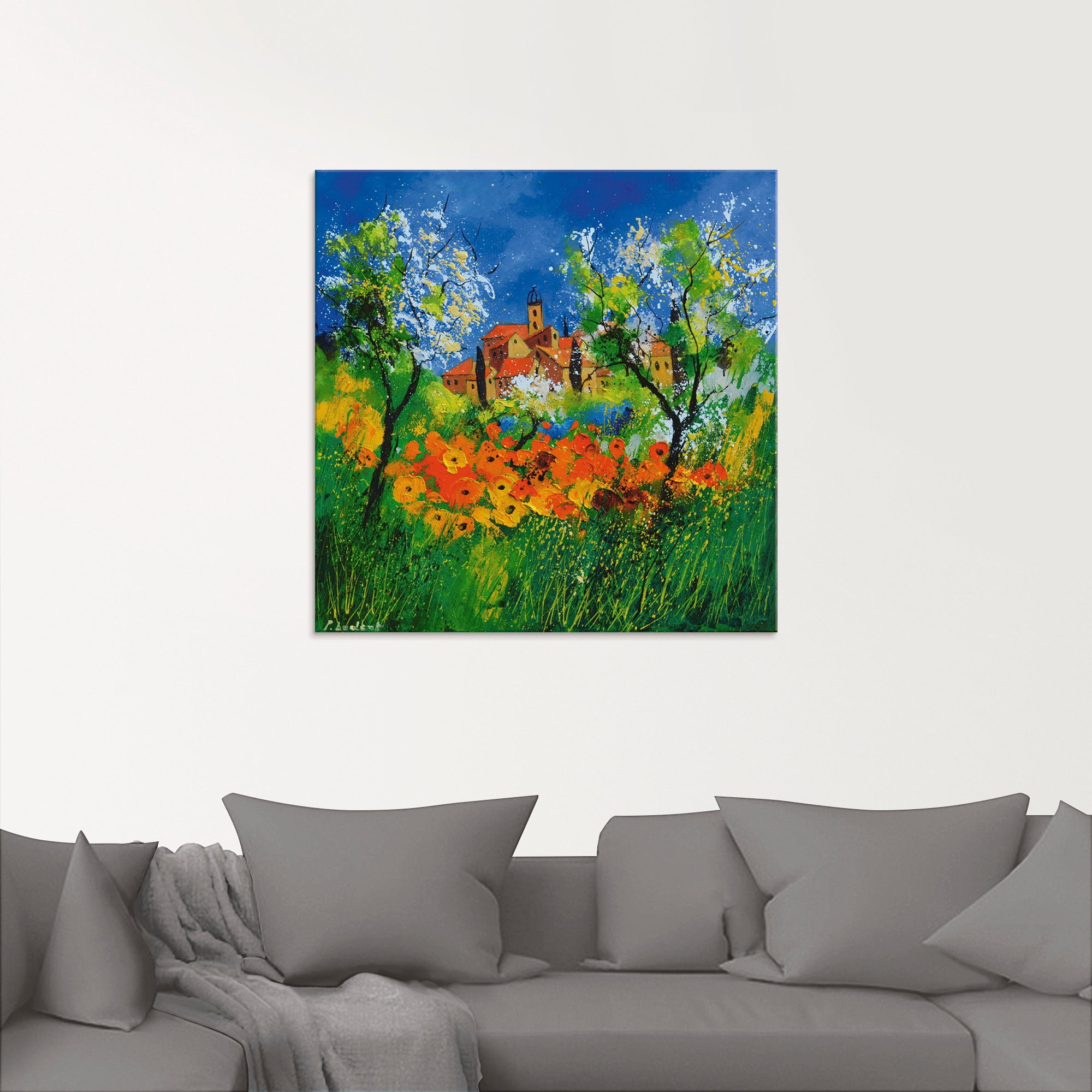 Artland Glasbild »Provence«, Garten, (1 St.), in verschiedenen Größen