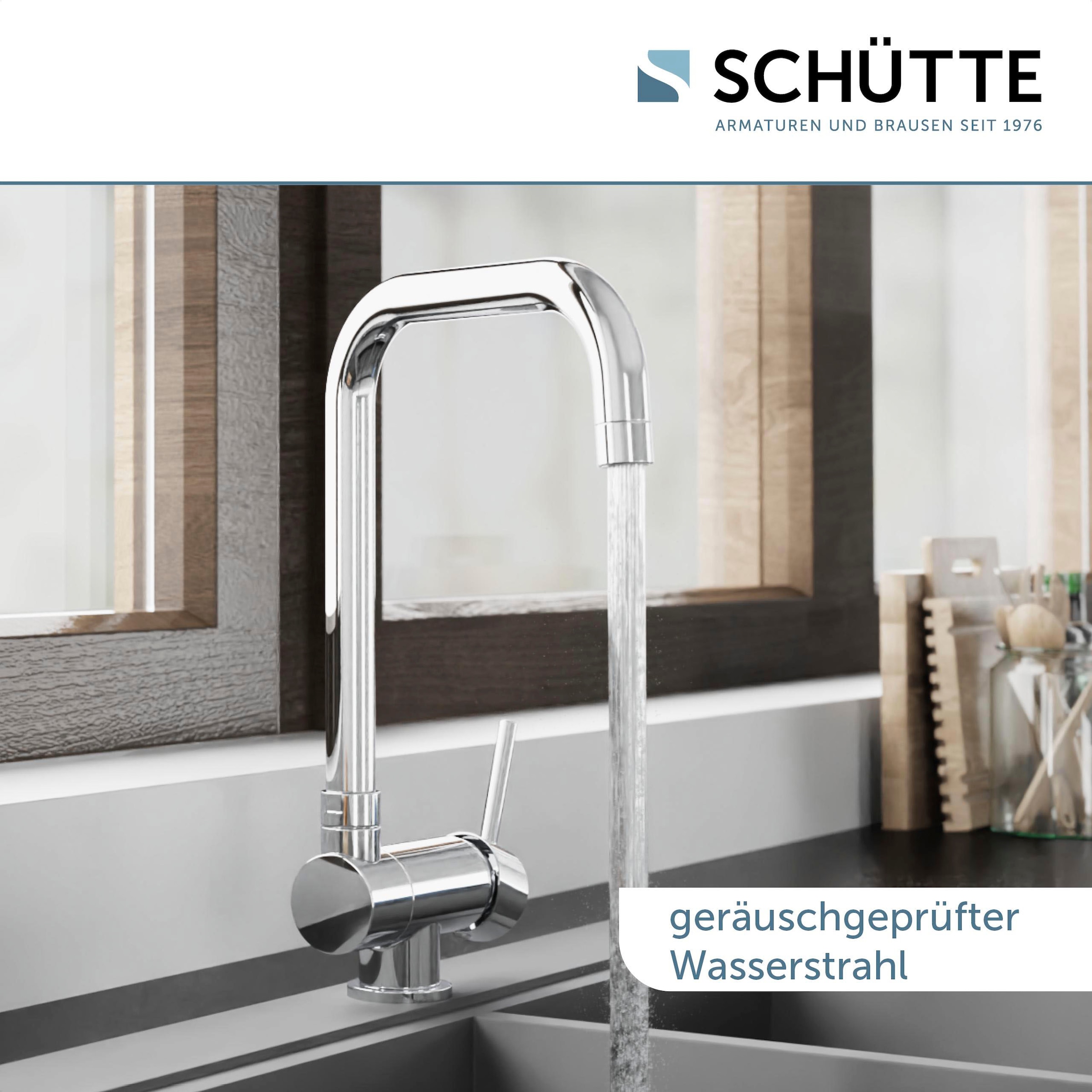 Schütte Spültischarmatur »WINDOW« Wasserhahn Unterfenstermontage, 360° schwenkbar, energiesparend