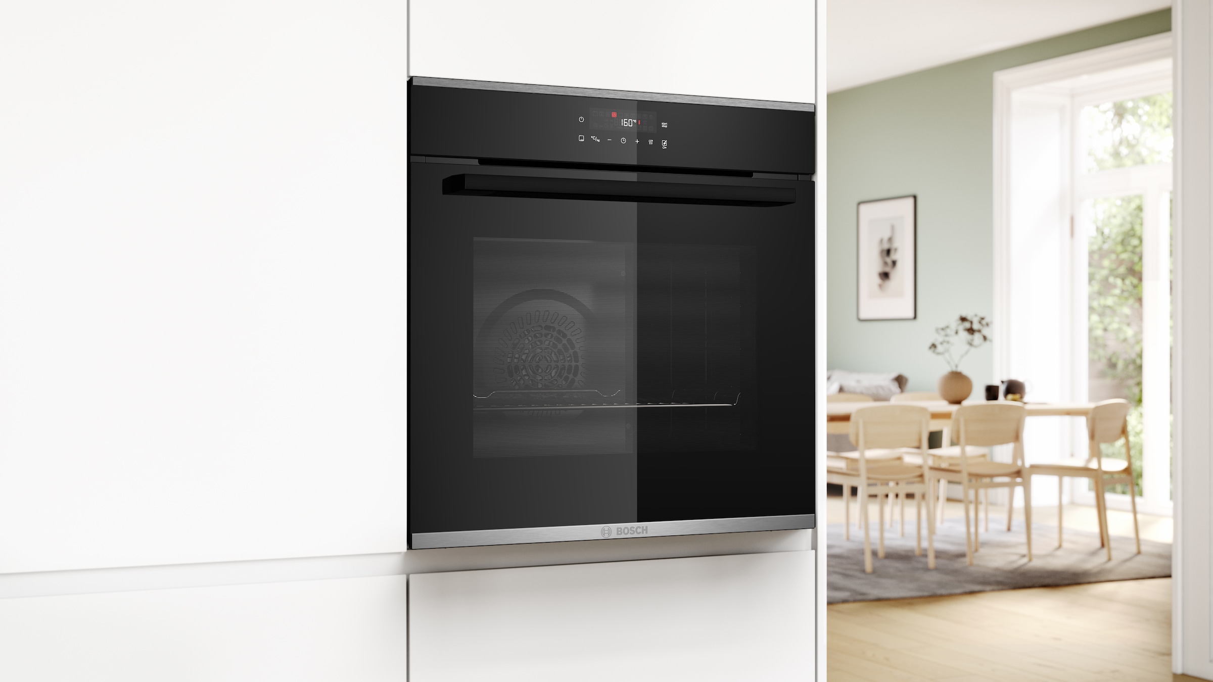 BOSCH Pyrolyse Backofen Serie 4 »HBA272BB3«, mit Teleskopauszug nachrüstbar, AirFry-Funktion