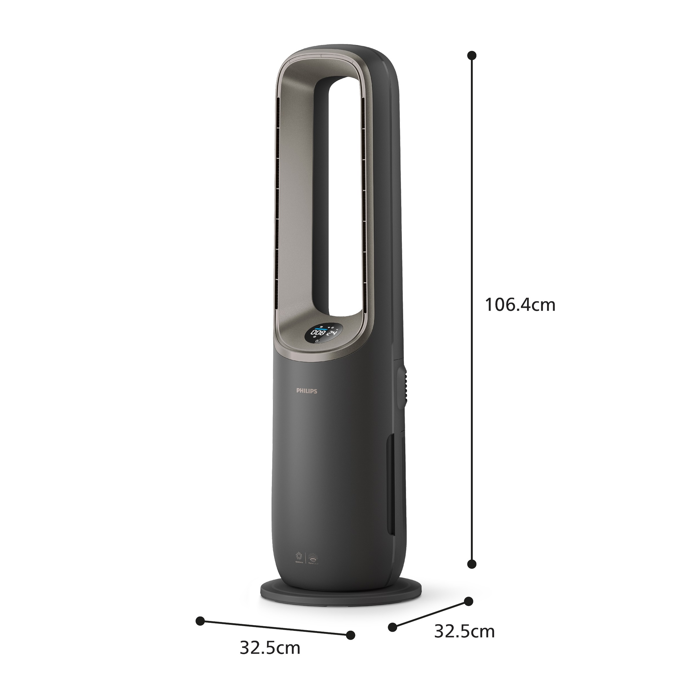 Philips Luftreiniger »AMF970/10 AirPerformer 4-in-1, Reinigen, Kühlen, Heizen & Befeuchten« für 48 qm Räume mit App-Verbindung, Fernbedienung