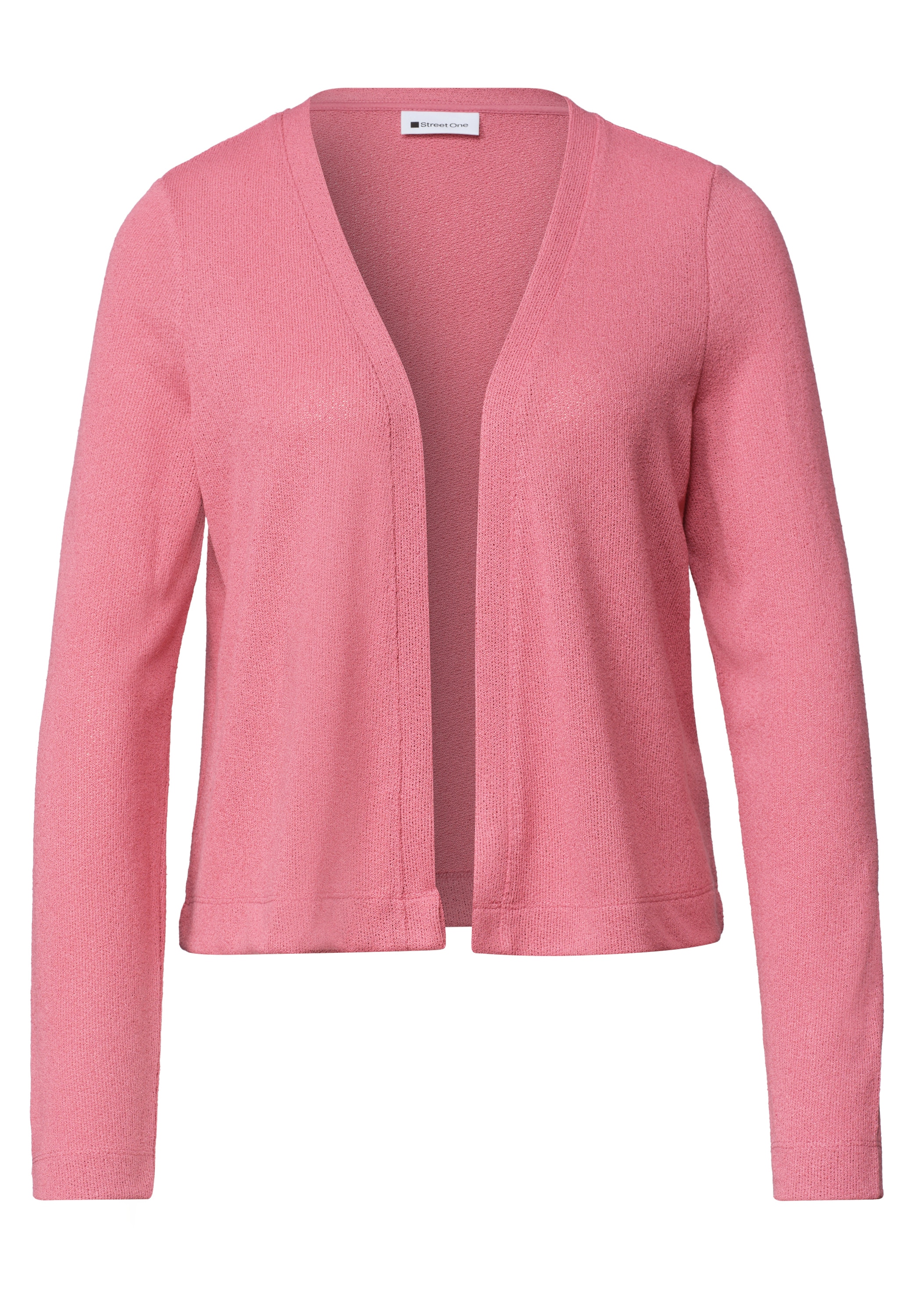STREET ONE Shirtjacke »Style Nette« unifarben, offen zu tragen, in Strick-Optik