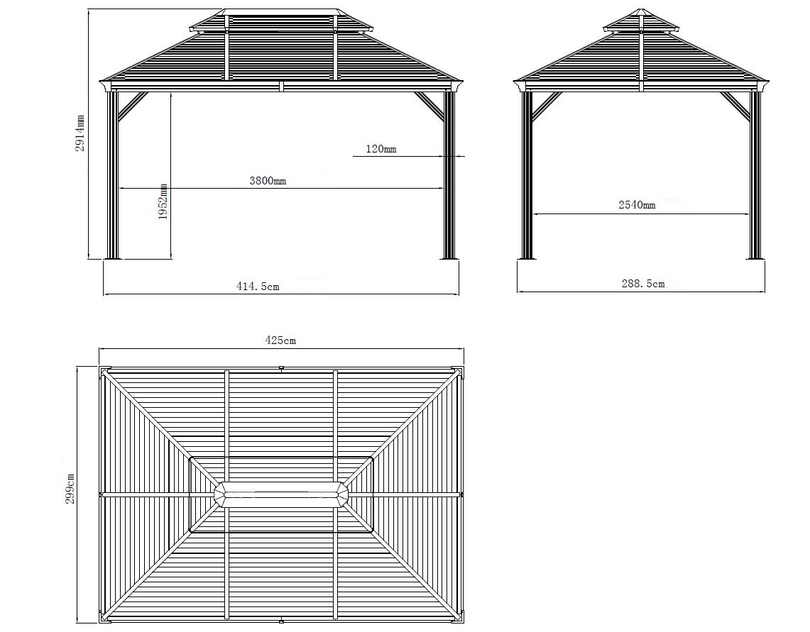 Sojag Pavillon »Mykonos 10x14«, cm BxT: Garantie 425x299 | mit kaufen online Jahren 3 XXL