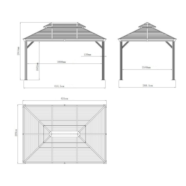 Sojag Pavillon »Mykonos 10x14«, BxT: 425x299 cm online kaufen | mit 3  Jahren XXL Garantie