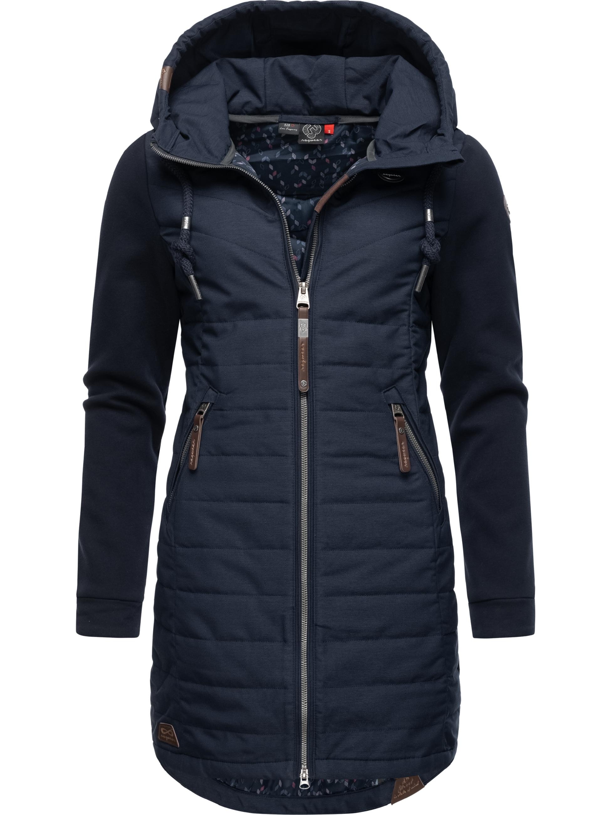 Ragwear WeiÃƒÂŸe Jacke Mit Kapuze Steppmantel Wintermantel Lang
