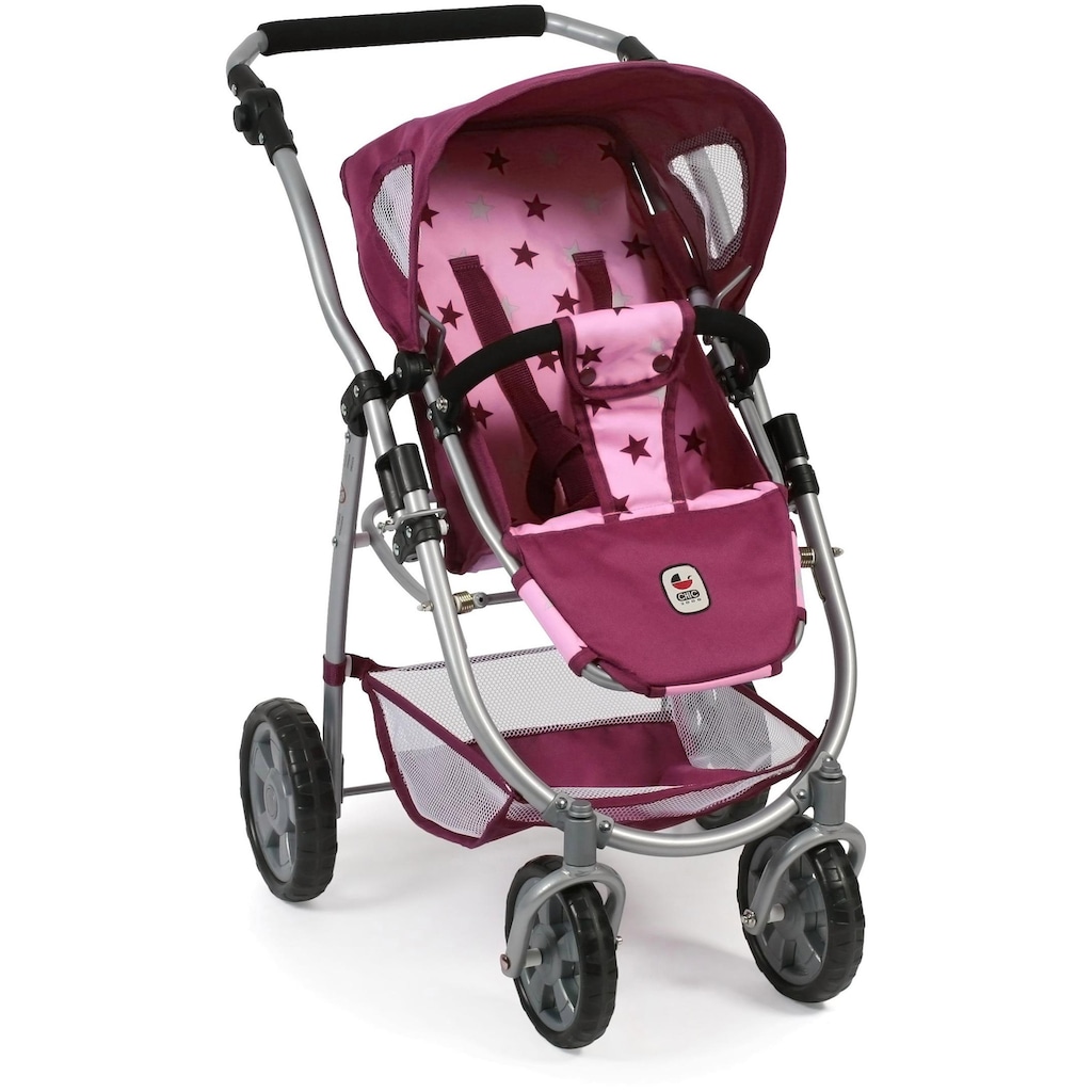 CHIC2000 Kombi-Puppenwagen »Emotion All In 2in1, Stars Brombeere«, inkl. Babywanne und Sportwagenaufsatz