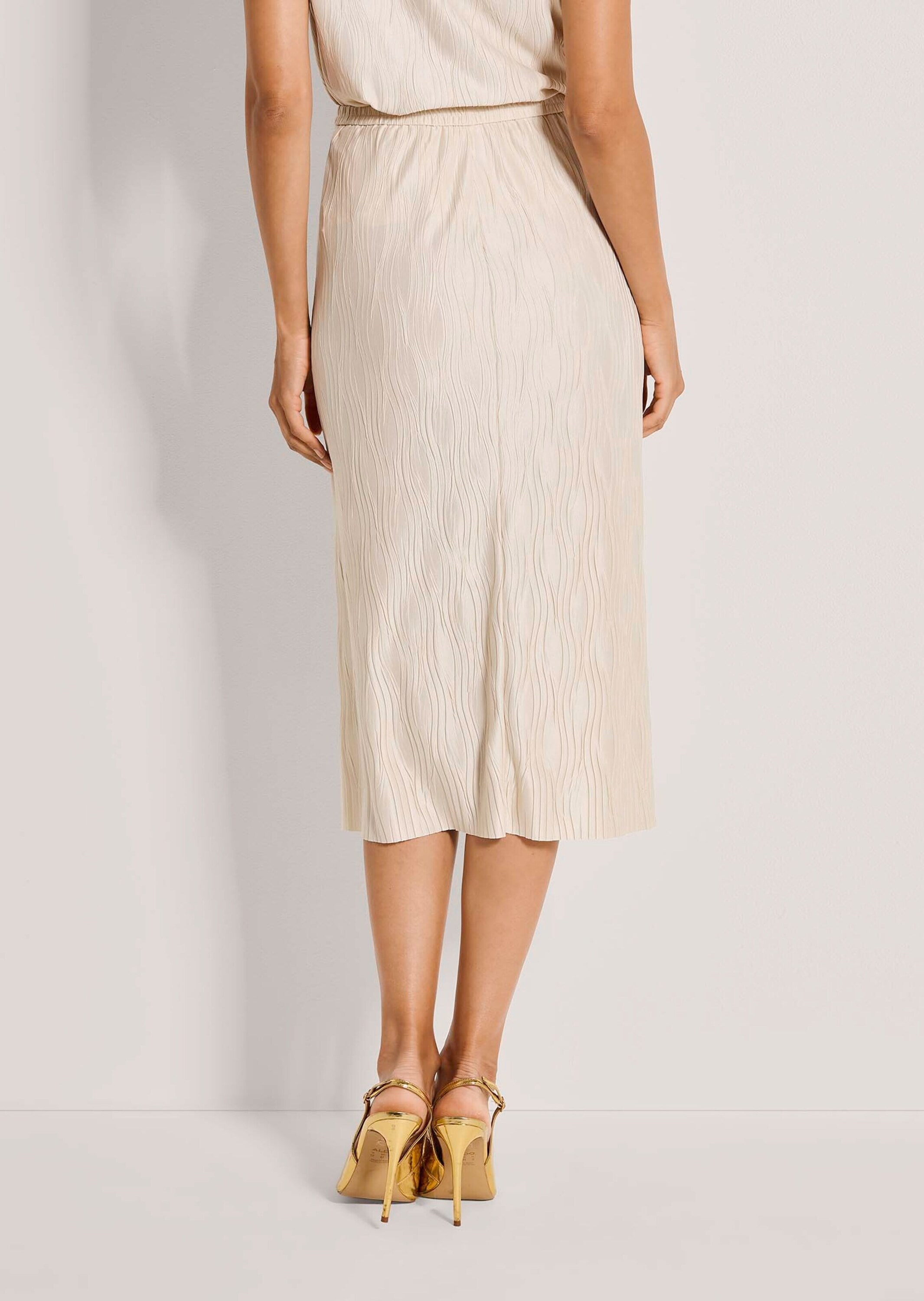 MADELEINE Midirock »Midirock Schlupfrock mit Wellenstruktur«