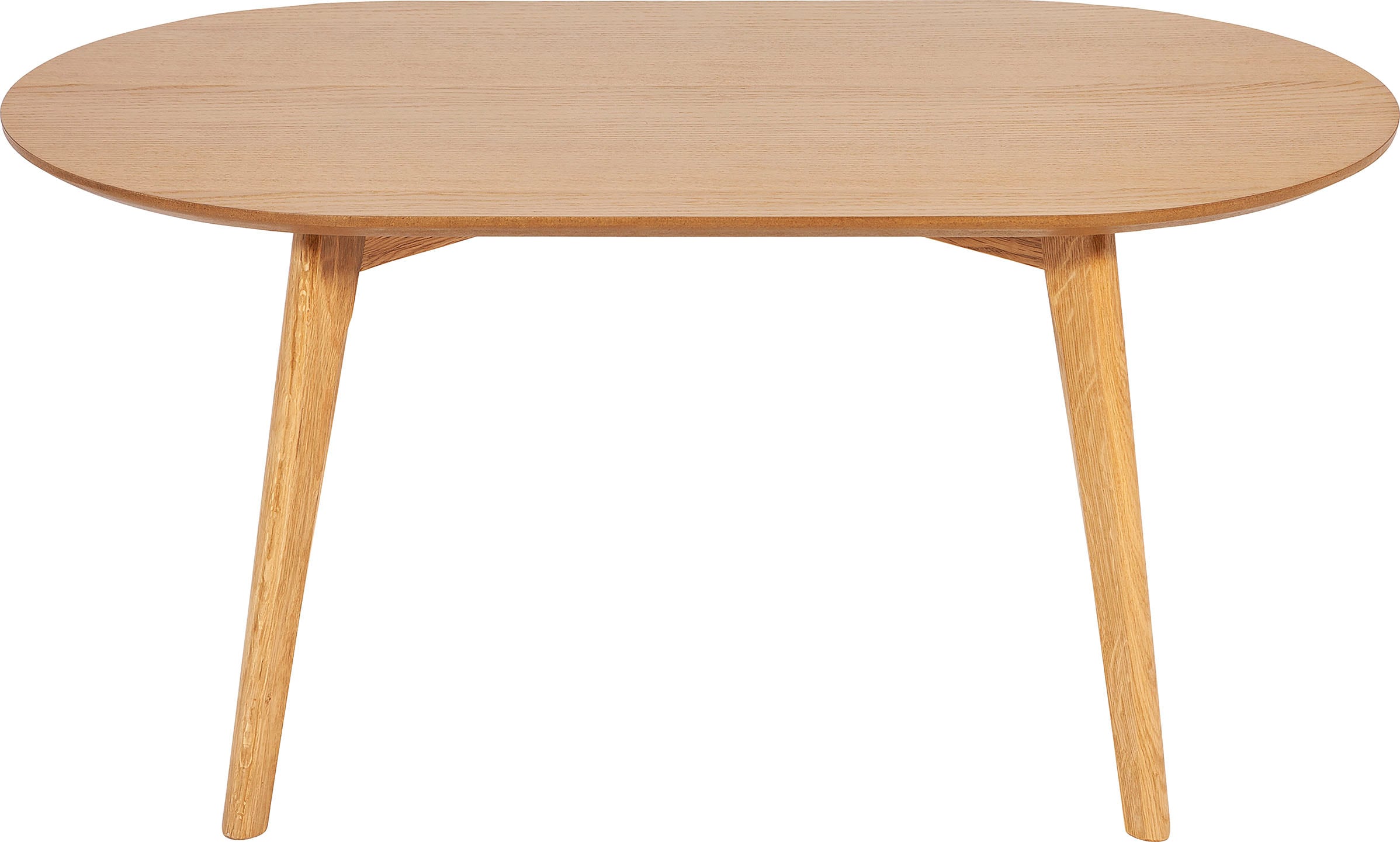 Homexperts Couchtisch »Lina«, (BxT) 85x48 cm, oval, aus Massivholz Eiche