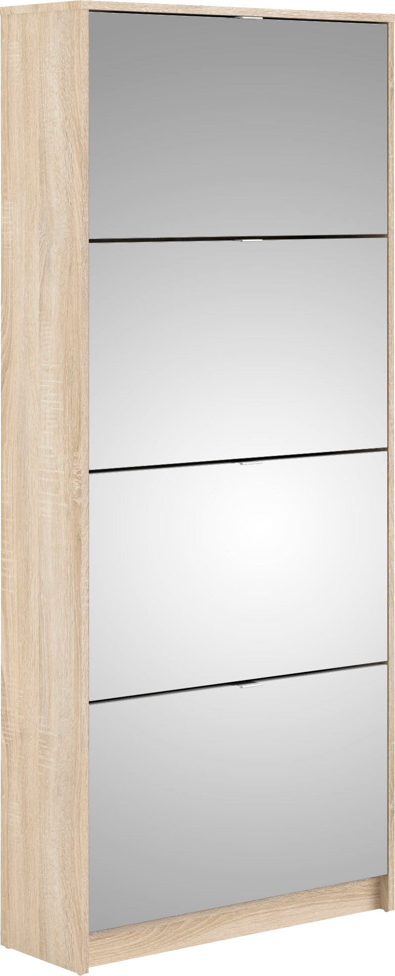 INOSIGN Schuhschrank »Shoes«, verspiegelte Klappenfronten, 2 Fächer, Folienbeschichtet, Höhe 162 cm