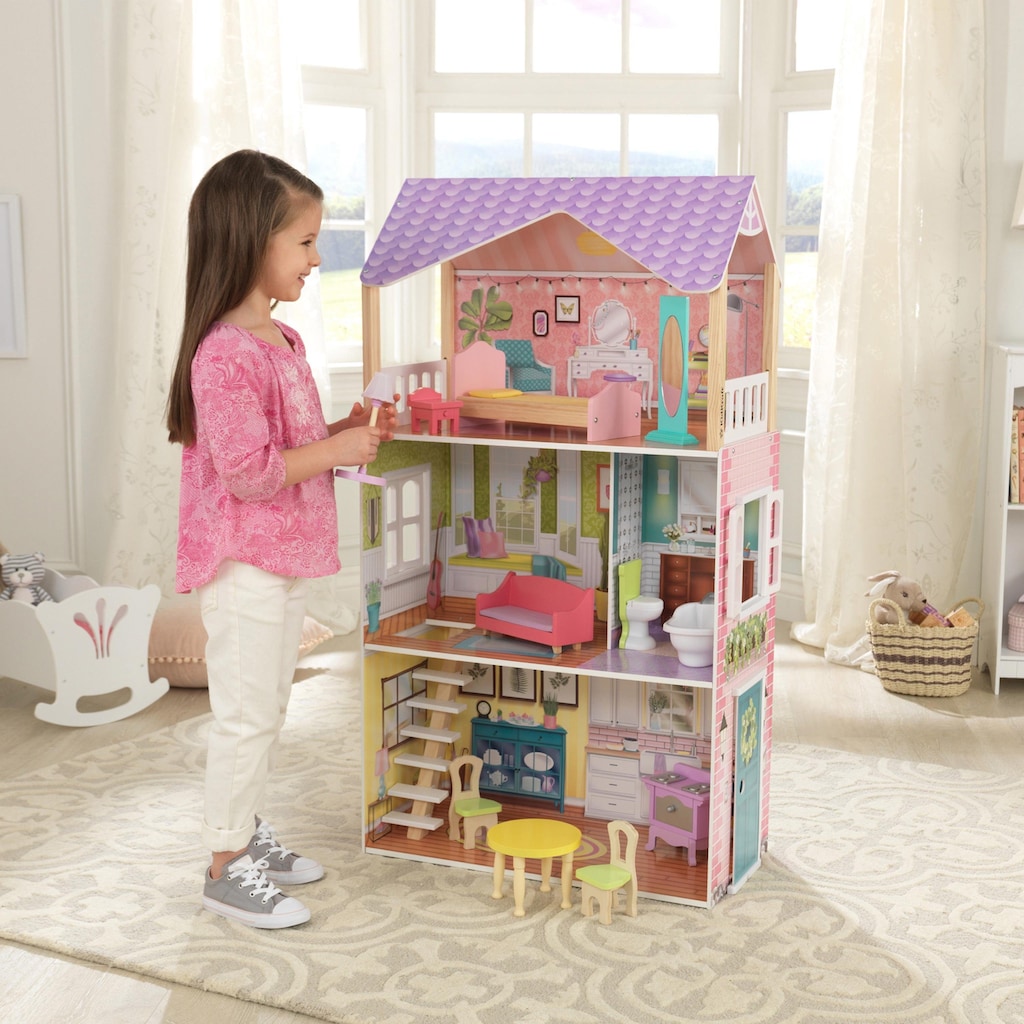 KidKraft® Puppenhaus »Poppy Puppenhaus«, inklusive Möbel