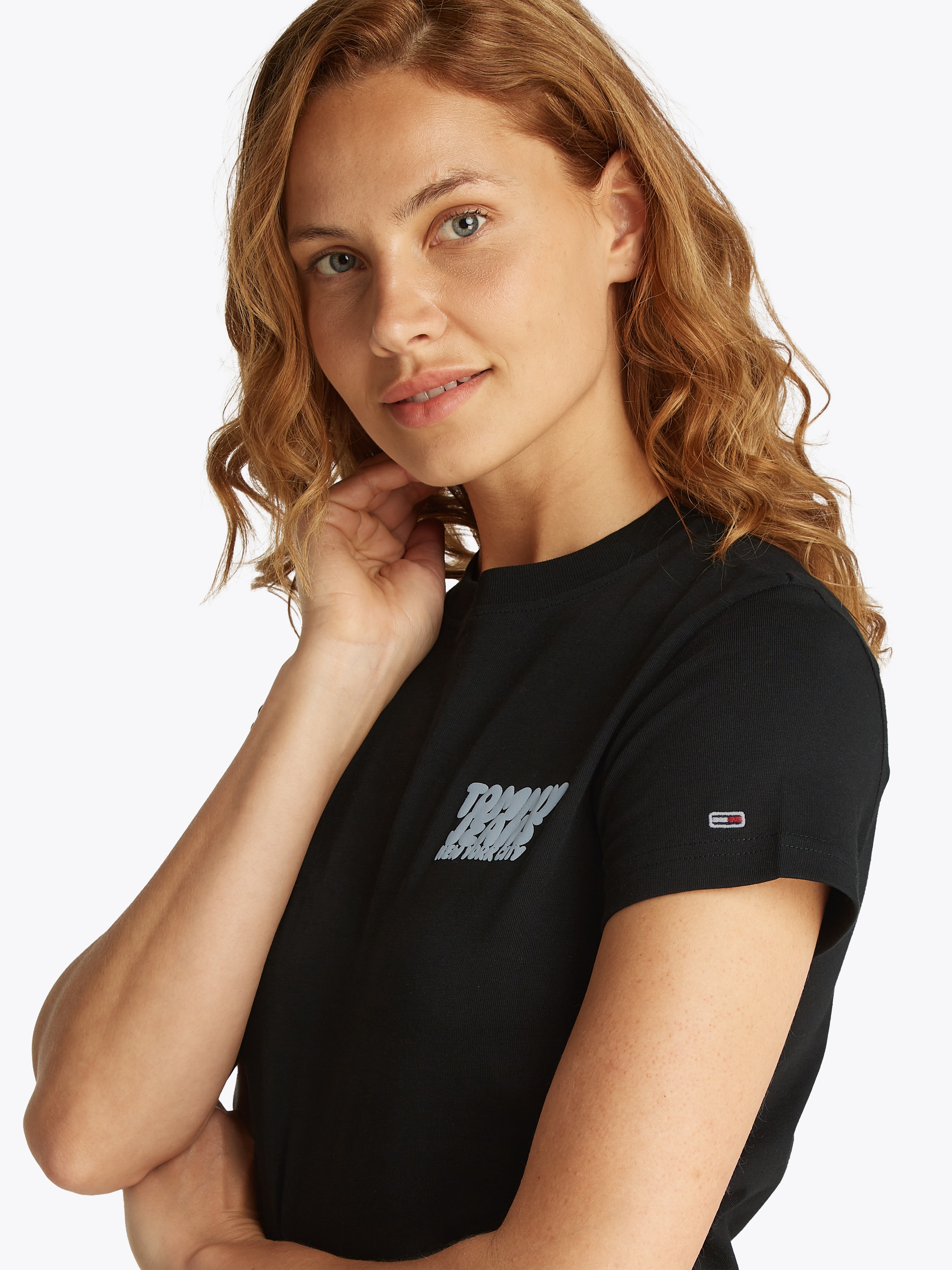 Tommy Jeans T-Shirt »TJW REG TJ BUBBLE TEE«, mit Logodruck