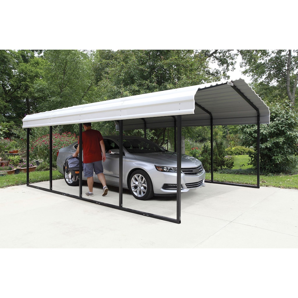 ShelterLogic Einzelcarport »Neapel«, Stahl, 360 cm, schwarz-weiß